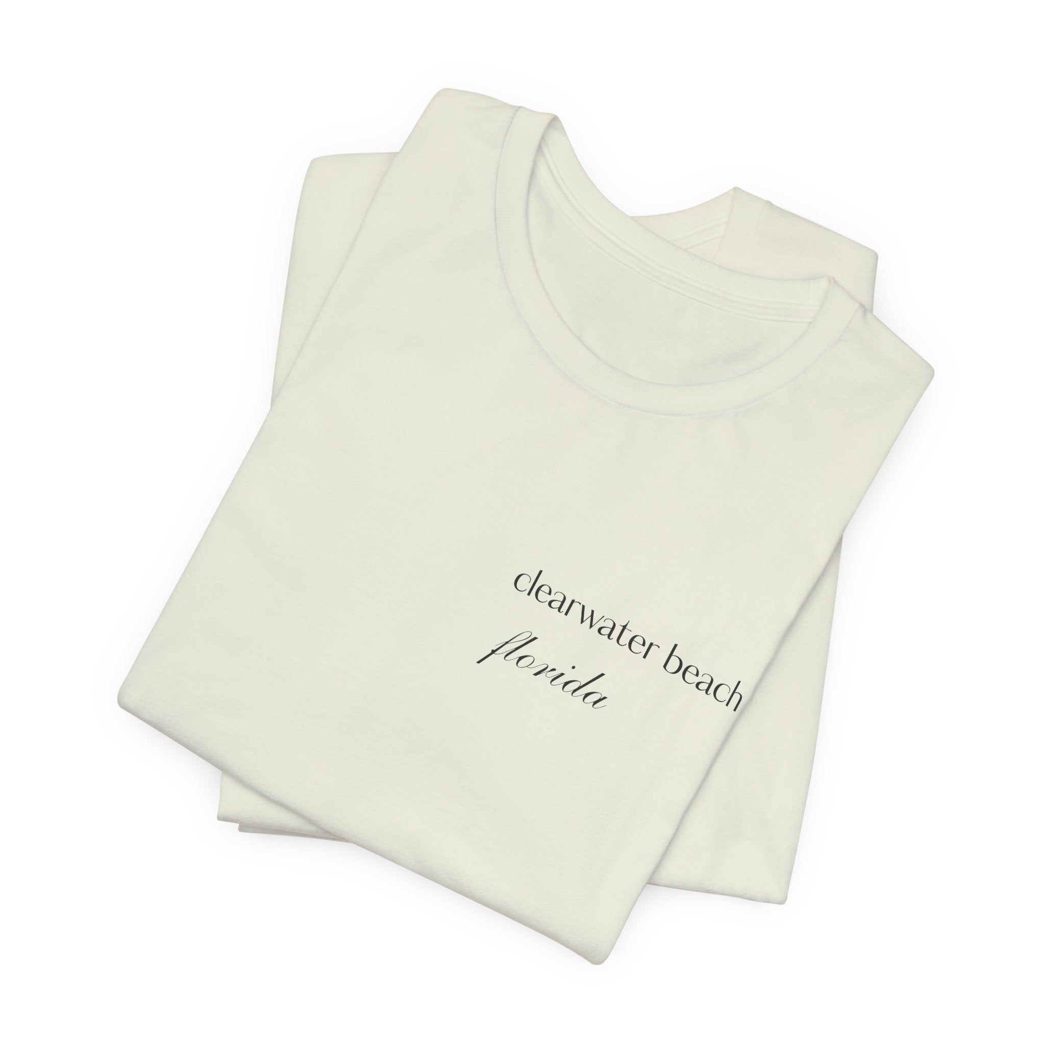 Clearwater Beach Florida Palm Tree Tee — Minimal Coastal Vacation T-Shirt
