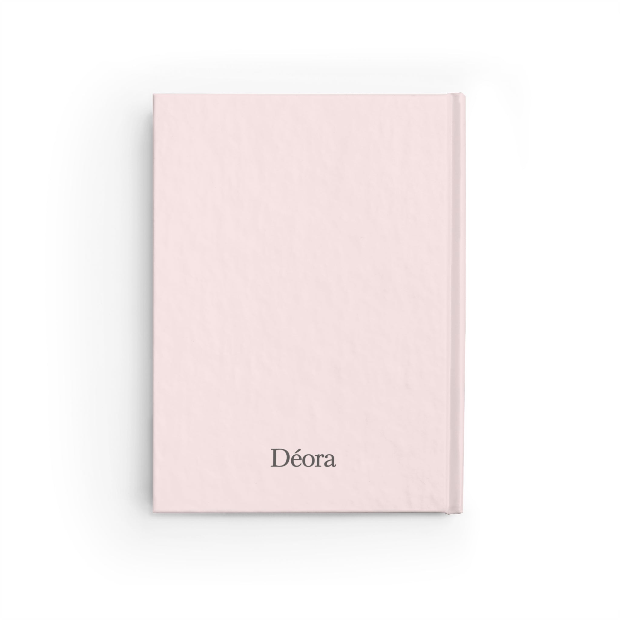 Personalized Pink Hardcover Journal — 'Déora' Ruled Lined Notebook for Daily Notes & Gifts