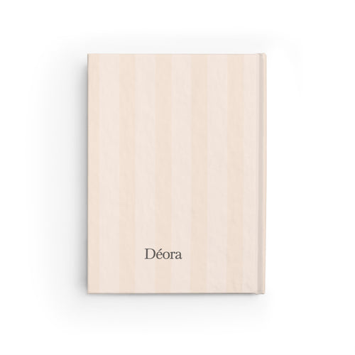 Déora Striped Hardcover Journal – Ruled Lined Notebook