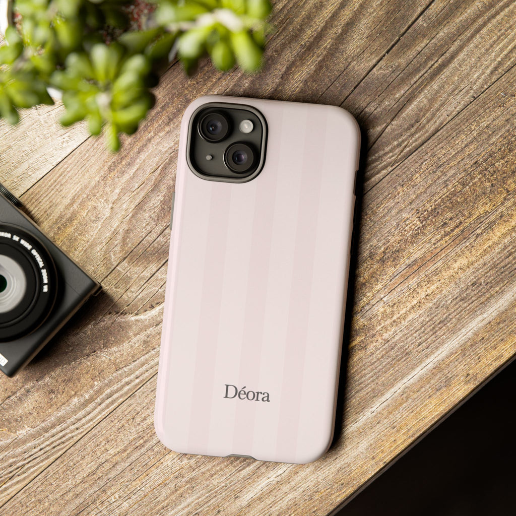 Tough Cases — Slim Protective Phone Case (Pastel Pink Stripe)