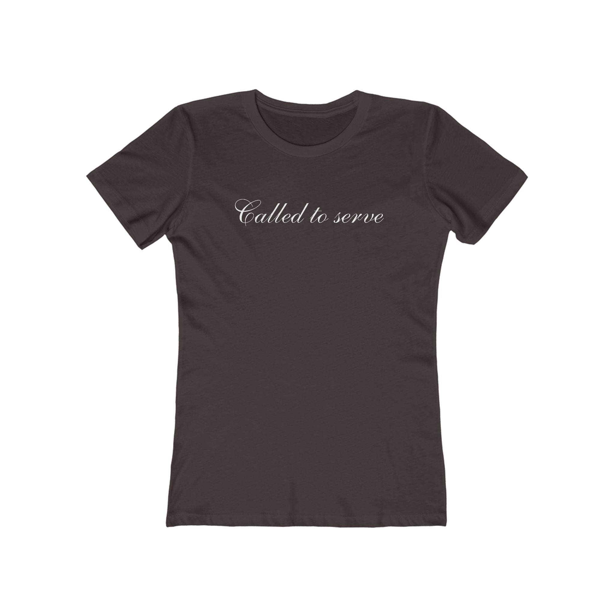 Called to Serve Women’s Boyfriend Tee — Christian Faith Statement Shirt