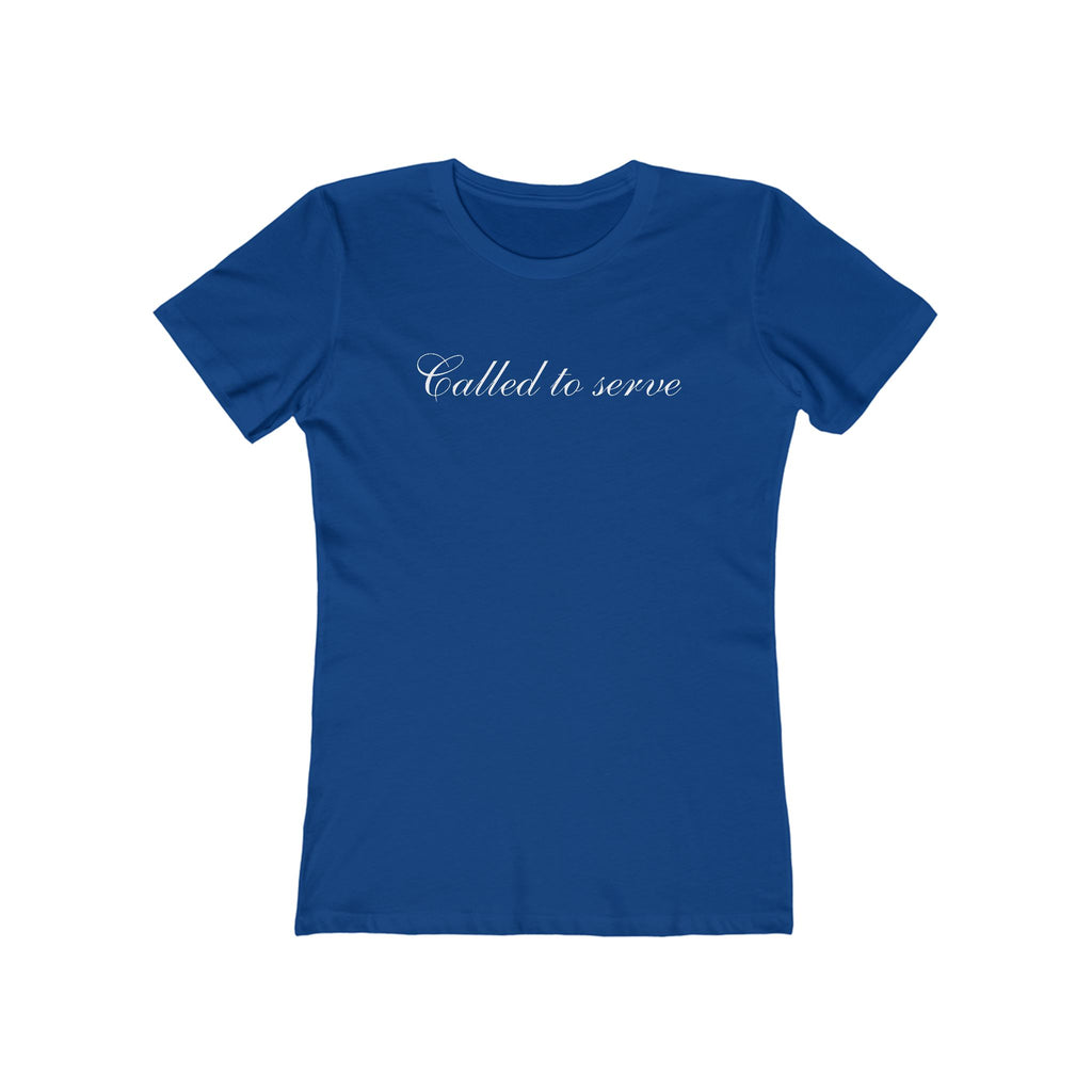 Called to Serve Women’s Boyfriend Tee — Christian Faith Statement Shirt