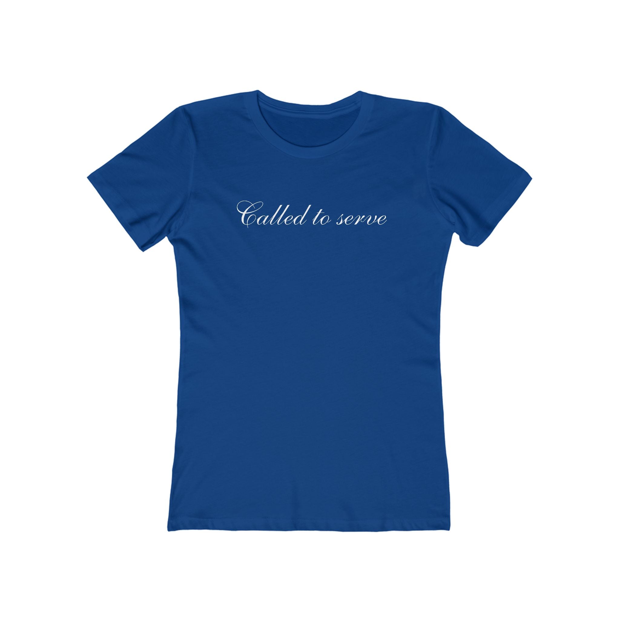 Called to Serve Women’s Boyfriend Tee — Christian Faith Statement Shirt