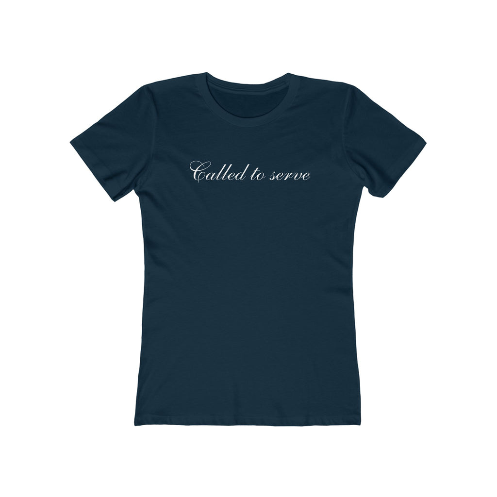 Called to Serve Women’s Boyfriend Tee — Christian Faith Statement Shirt