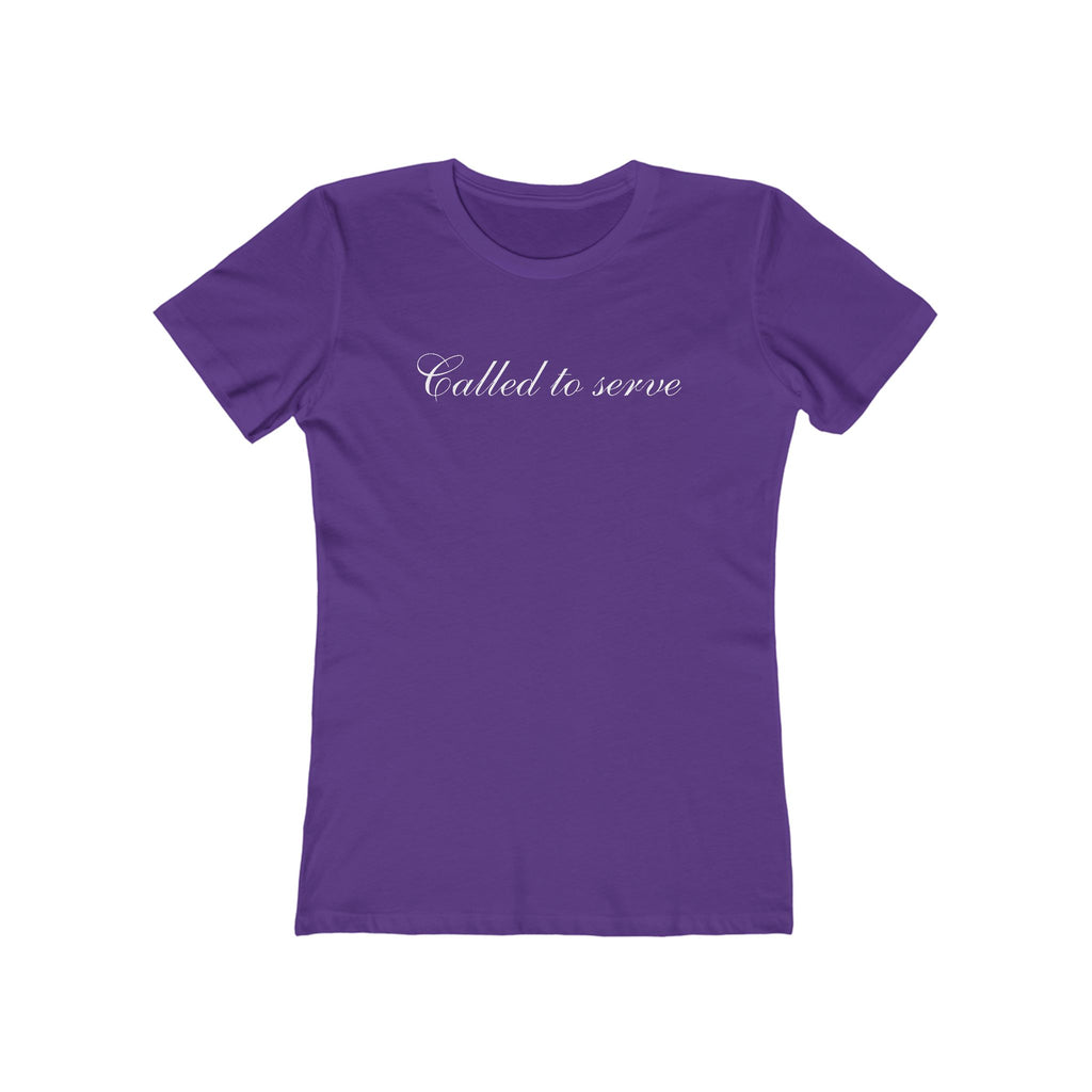 Called to Serve Women’s Boyfriend Tee — Christian Faith Statement Shirt