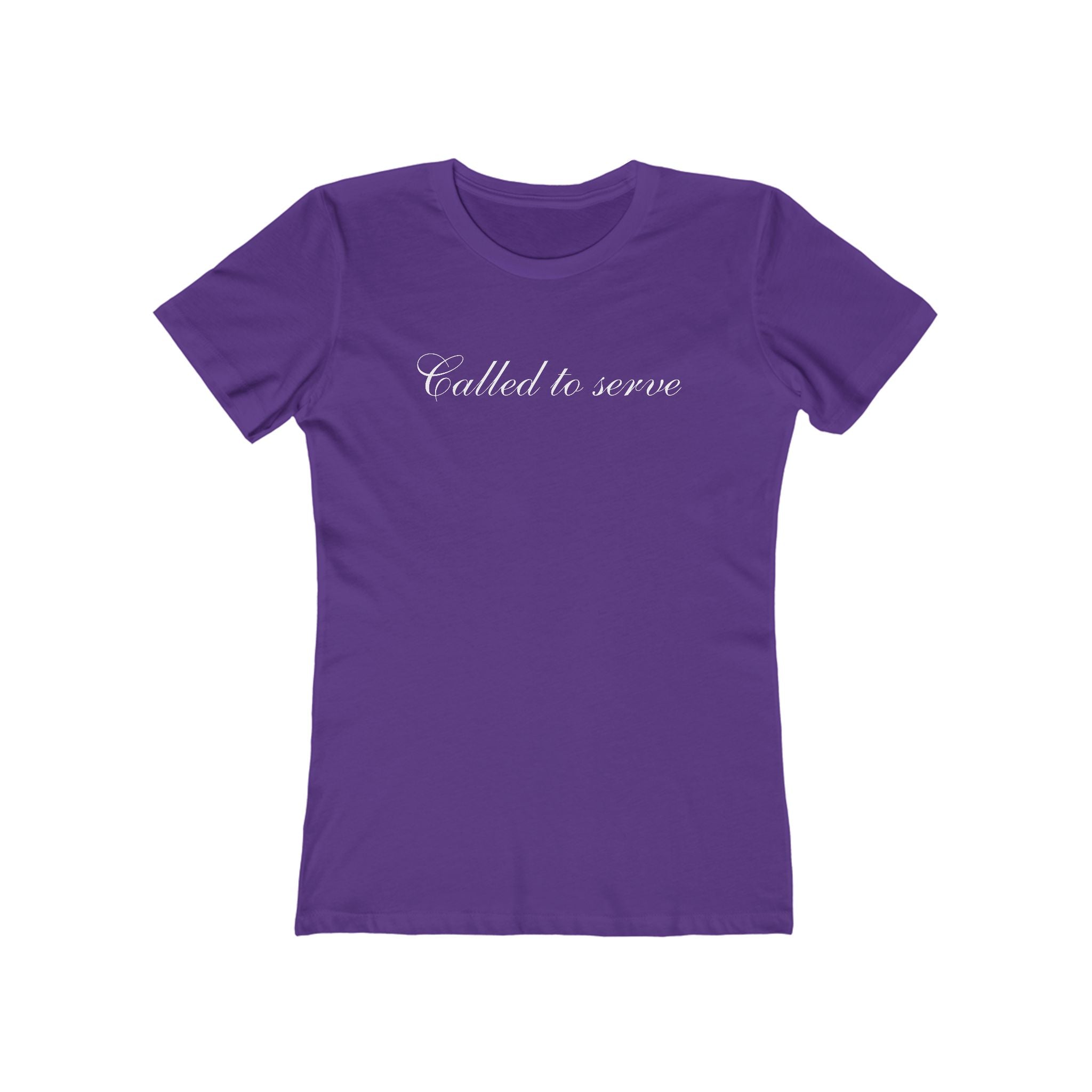 Called to Serve Women’s Boyfriend Tee — Christian Faith Statement Shirt