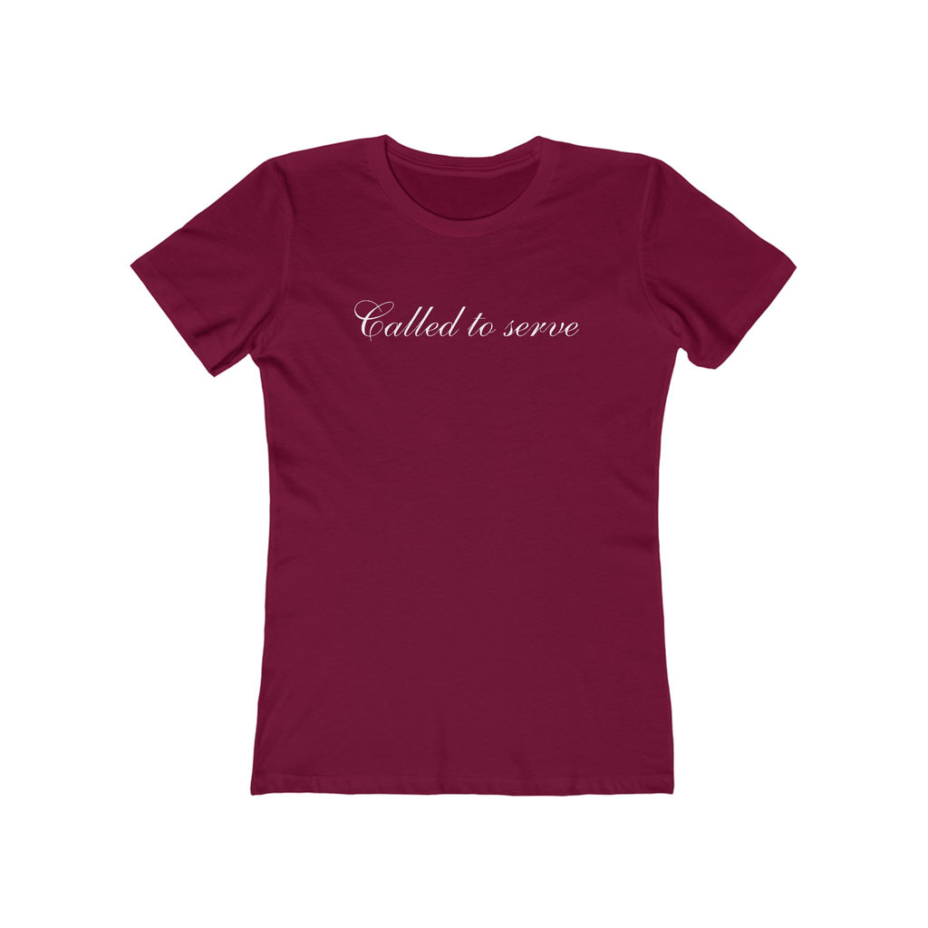 Called to Serve Women’s Boyfriend Tee — Christian Faith Statement Shirt