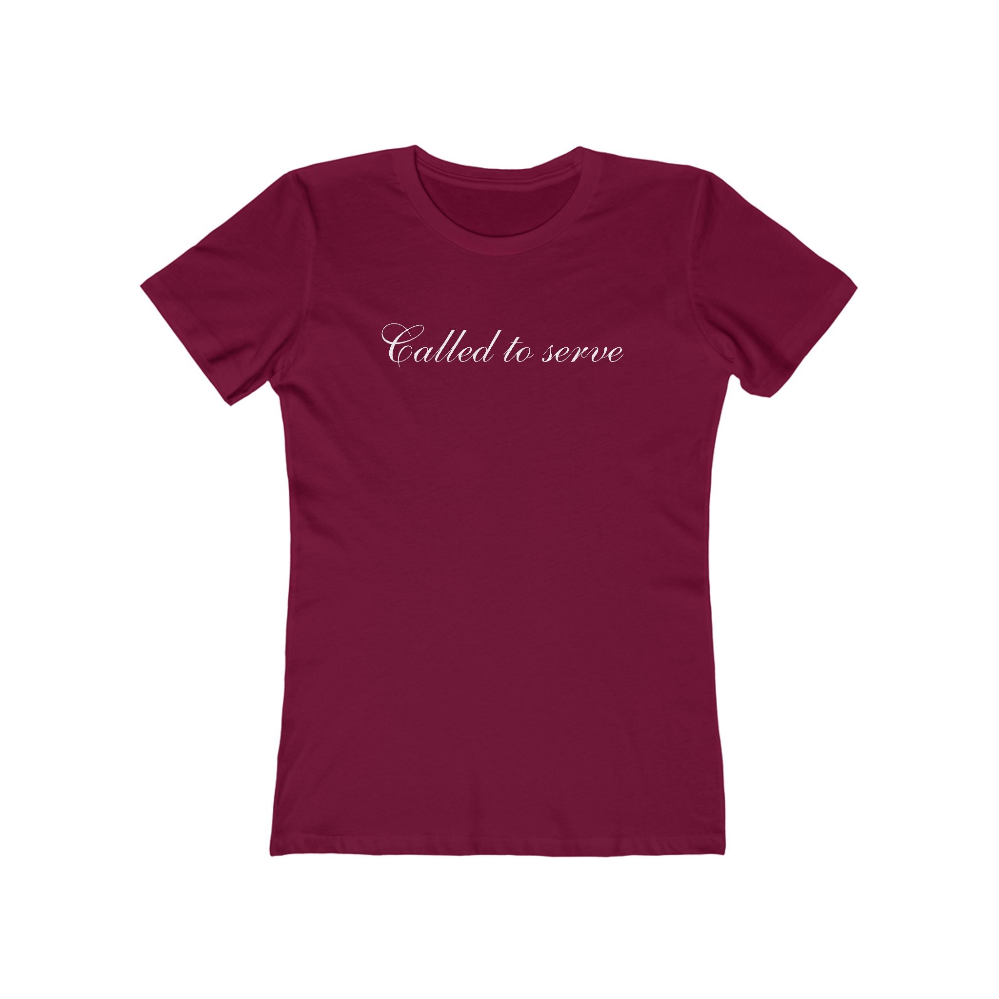 Called to Serve Women’s Boyfriend Tee — Christian Faith Statement Shirt