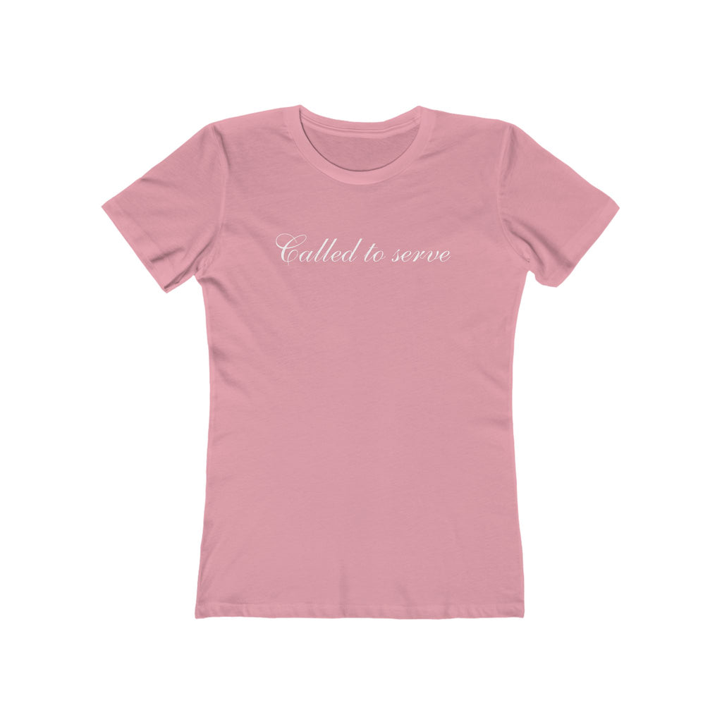 Called to Serve Women’s Boyfriend Tee — Christian Faith Statement Shirt