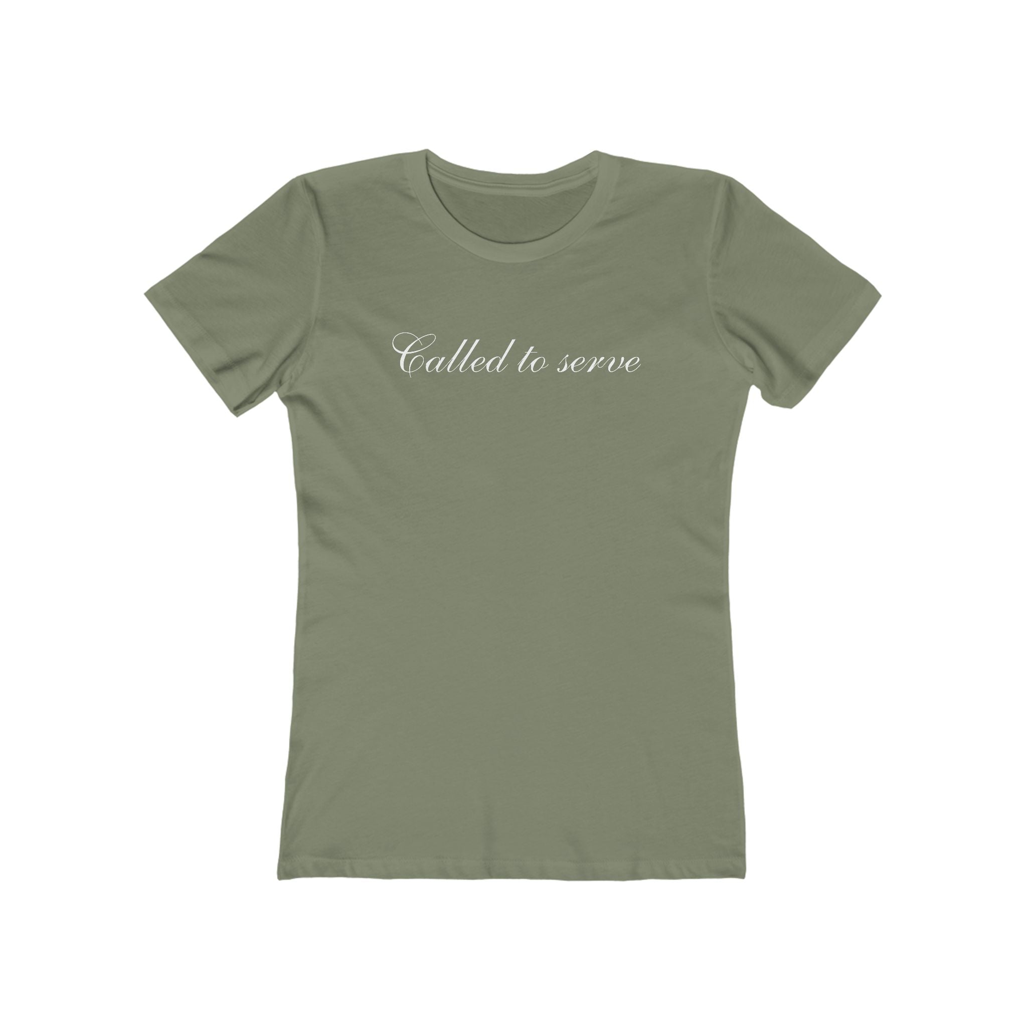 Called to Serve Women’s Boyfriend Tee — Christian Faith Statement Shirt