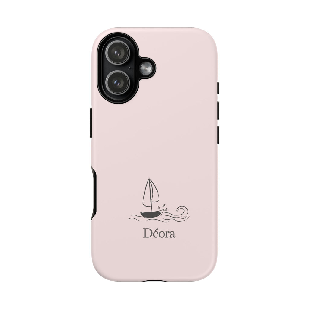 Sailboat Phone Case – 'Déora' Minimal Nautical Protective Case