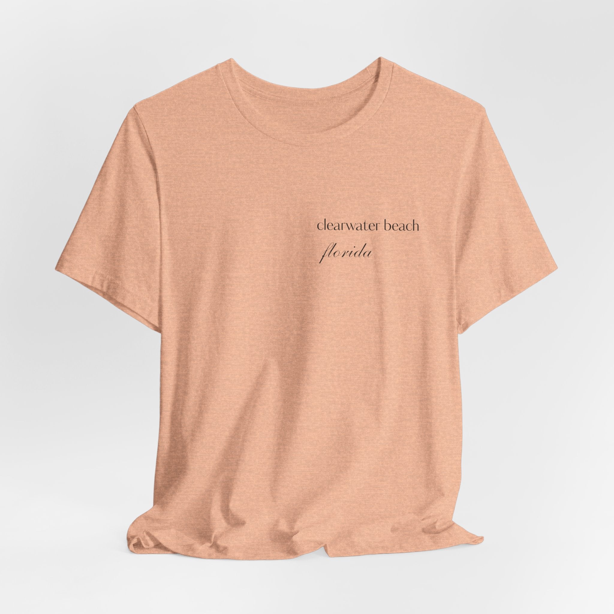 Clearwater Beach Florida Palm Tree Tee — Minimal Coastal Vacation T-Shirt