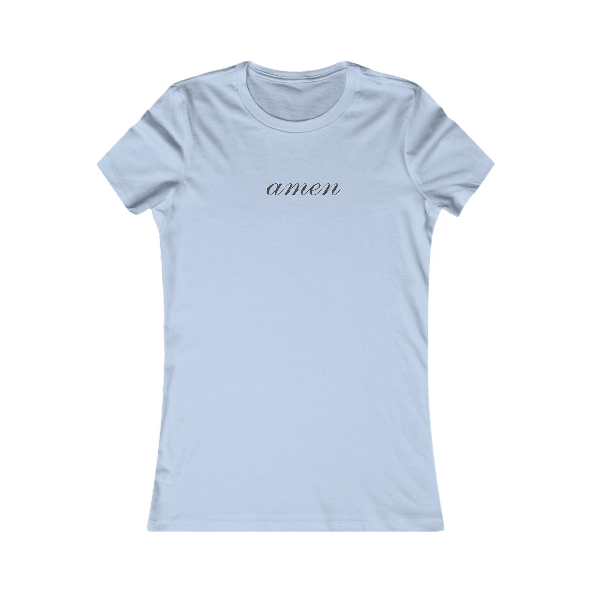 Women's 'amen' Tee — Minimalist Script Christian Shirt
