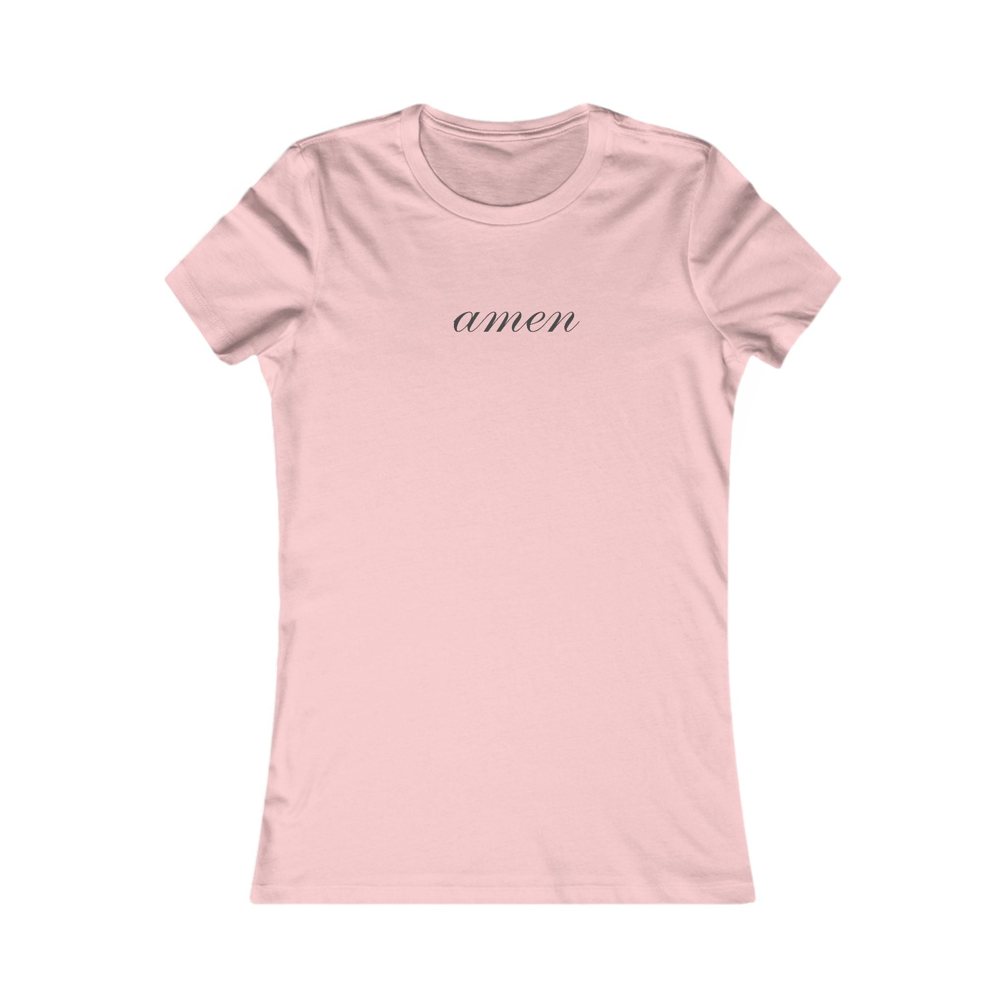 Women's 'amen' Tee — Minimalist Script Christian Shirt