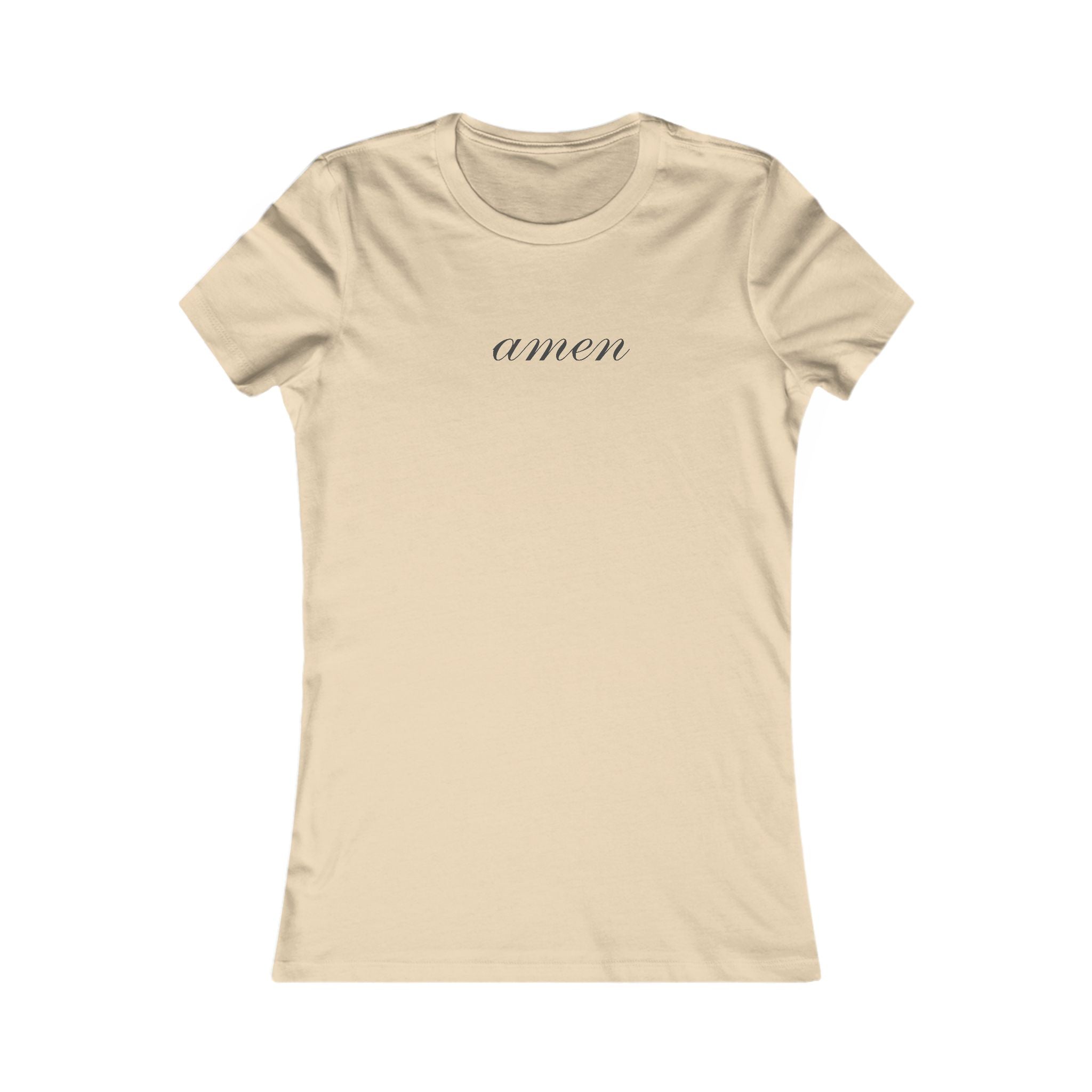 Women's 'amen' Tee — Minimalist Script Christian Shirt