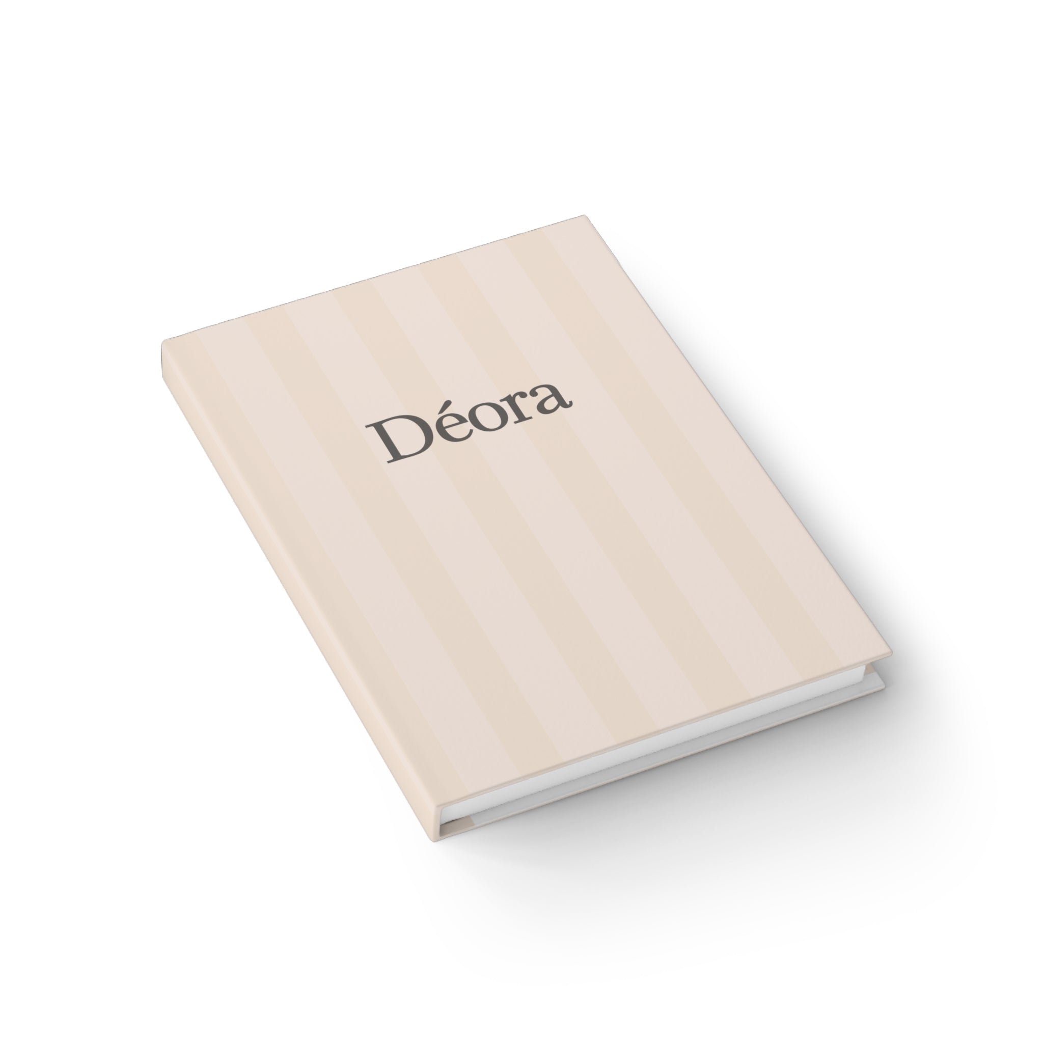 Déora Striped Hardcover Journal – Ruled Lined Notebook