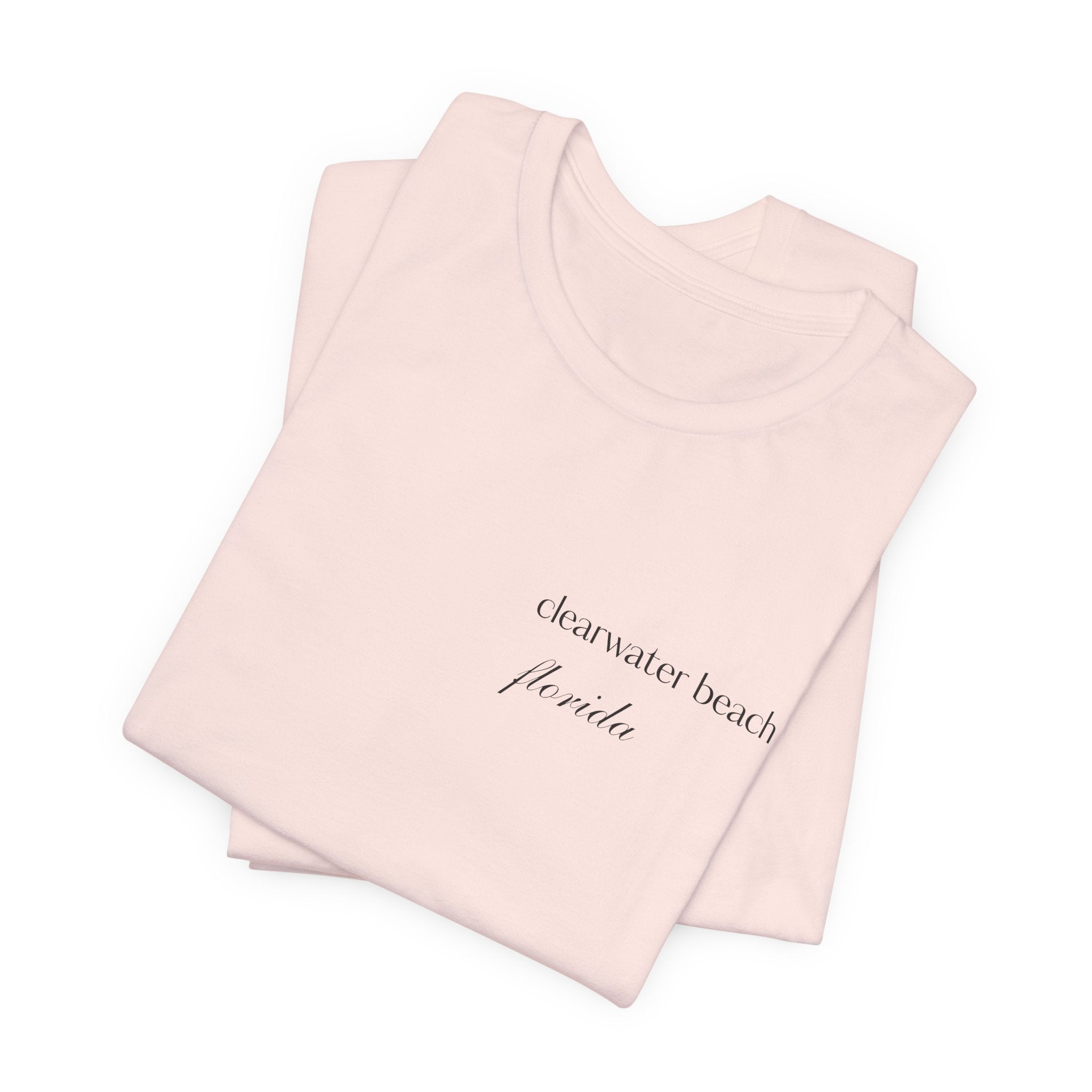 Clearwater Beach Florida Palm Tree Tee — Minimal Coastal Vacation T-Shirt