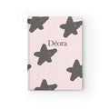 Pink Star Pattern Personalized Journal — Ruled Lined Notebook