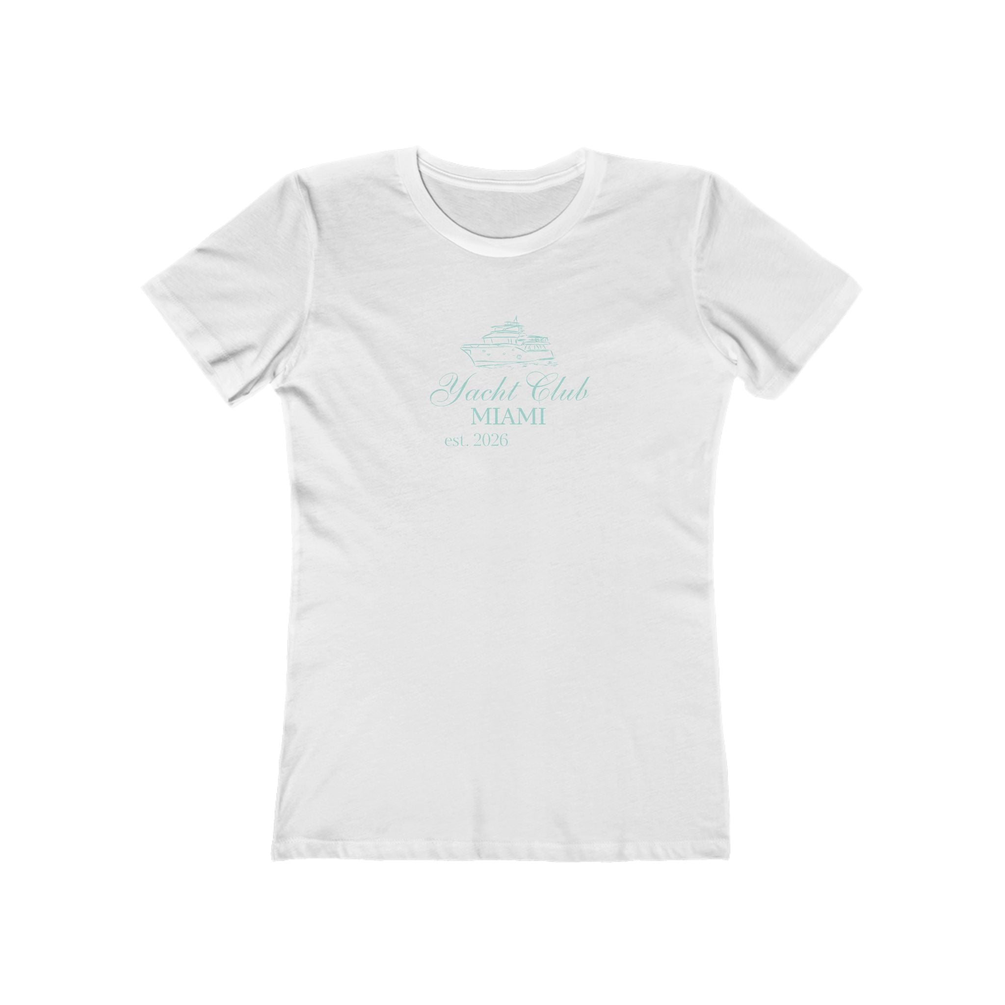Vintage Miami Yacht Club Graphic Tee — Women's Boyfriend Fit