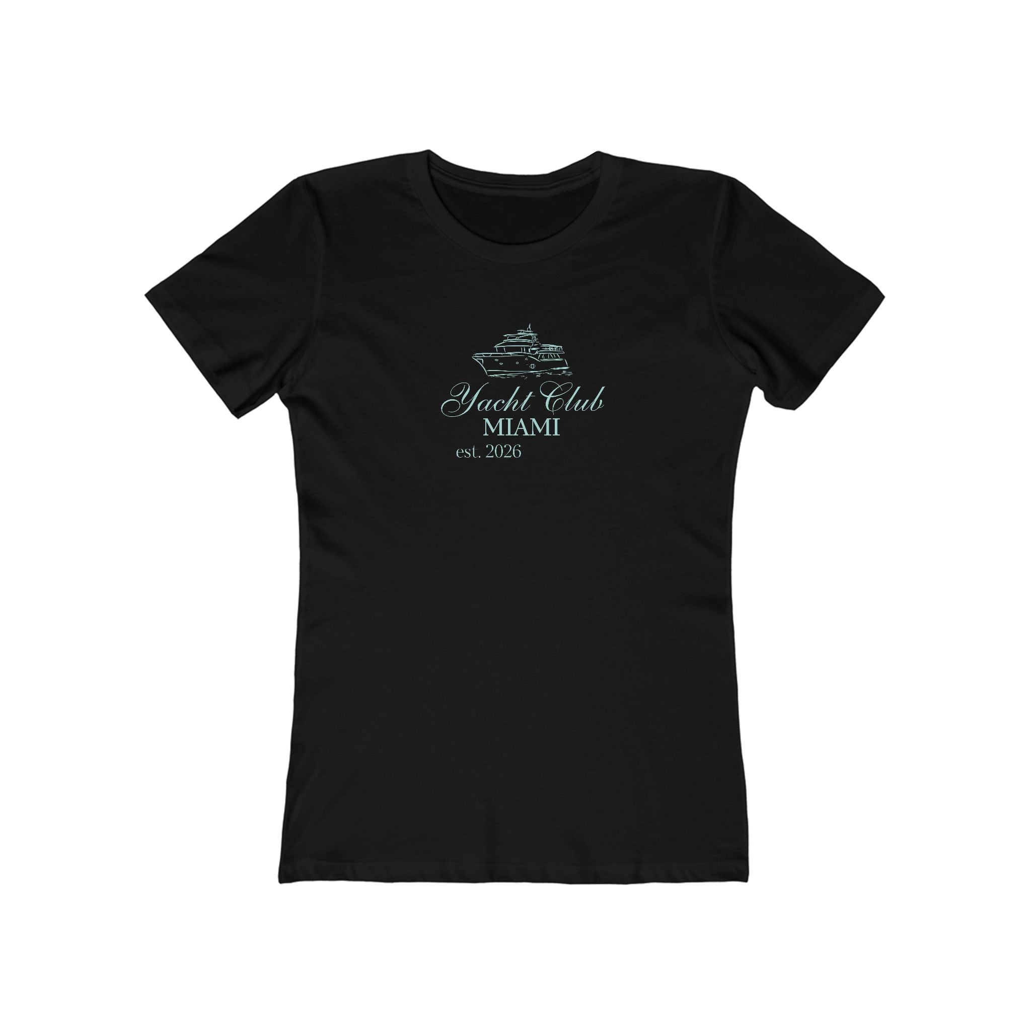 Vintage Miami Yacht Club Graphic Tee — Women's Boyfriend Fit