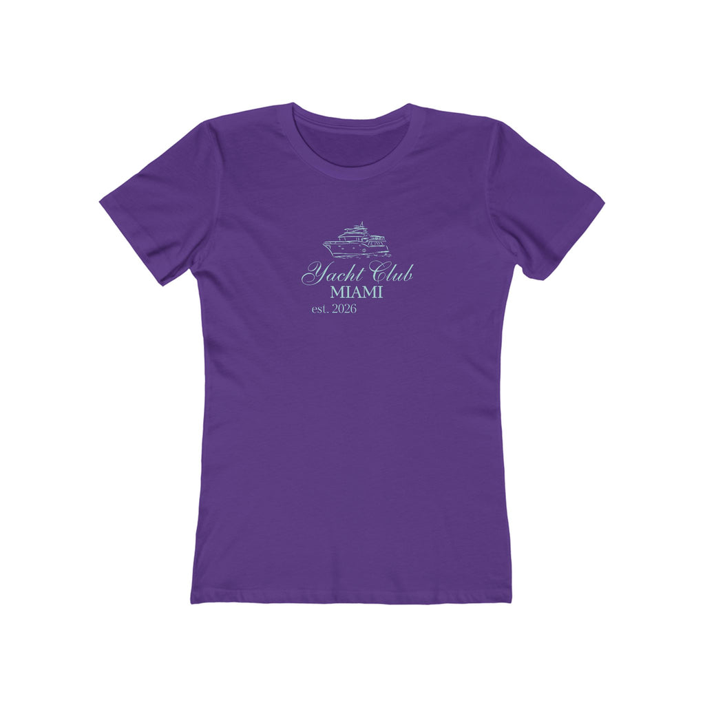 Vintage Miami Yacht Club Graphic Tee — Women's Boyfriend Fit