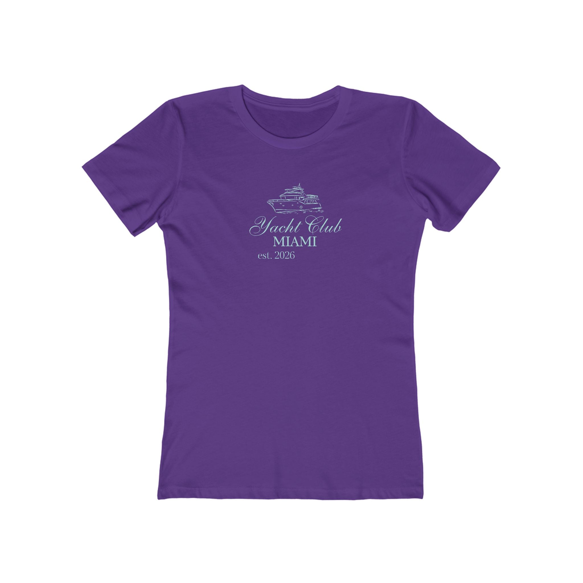 Vintage Miami Yacht Club Graphic Tee — Women's Boyfriend Fit
