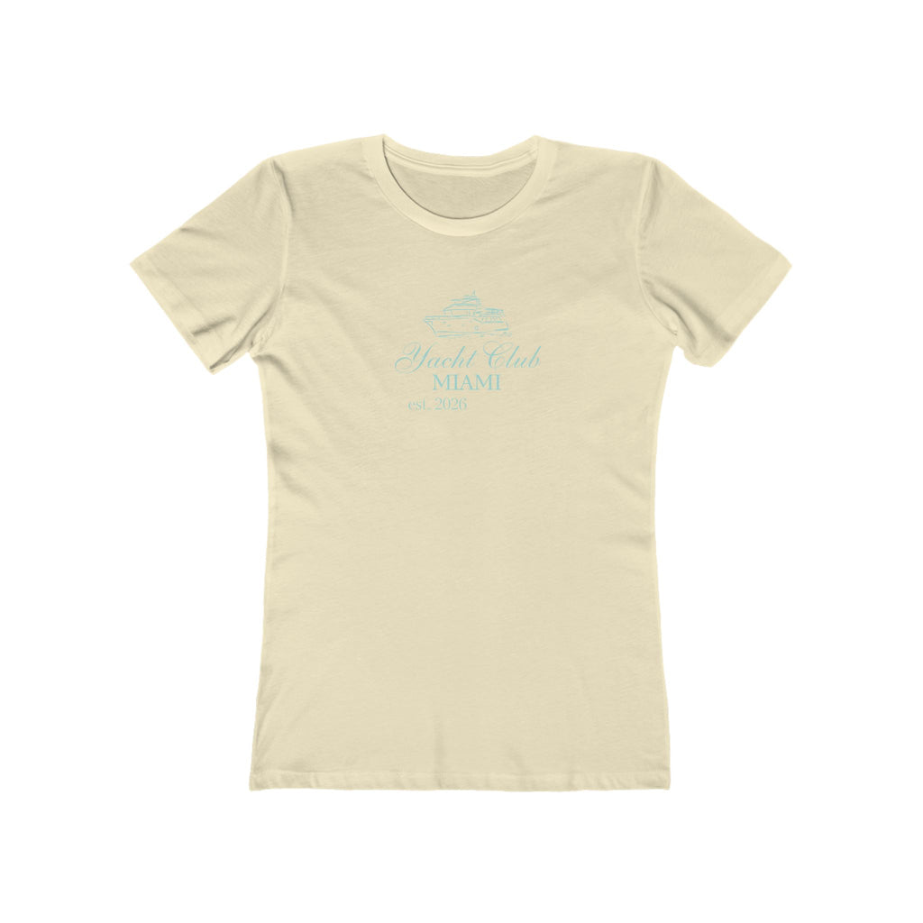 Vintage Miami Yacht Club Graphic Tee — Women's Boyfriend Fit