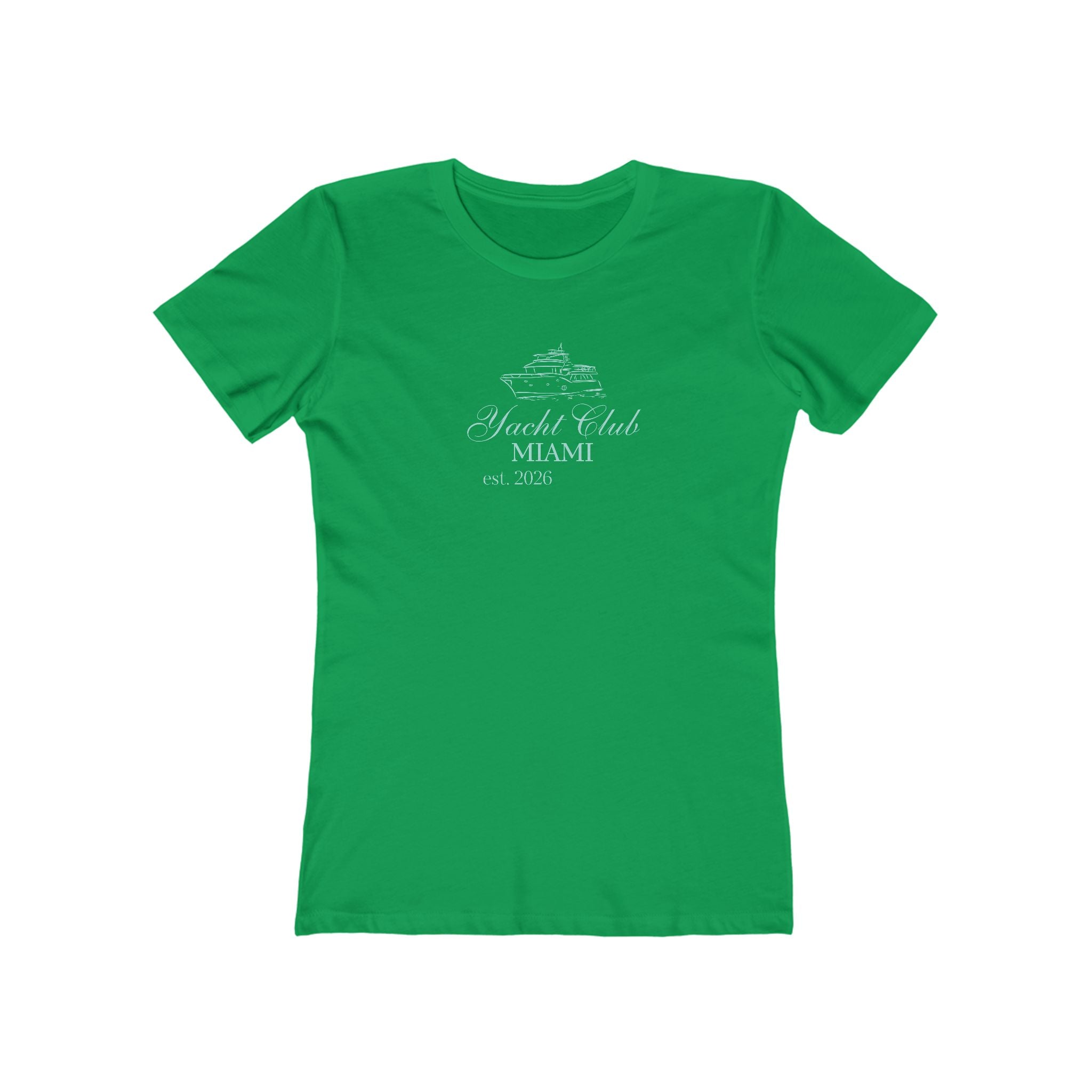 Vintage Miami Yacht Club Graphic Tee — Women's Boyfriend Fit