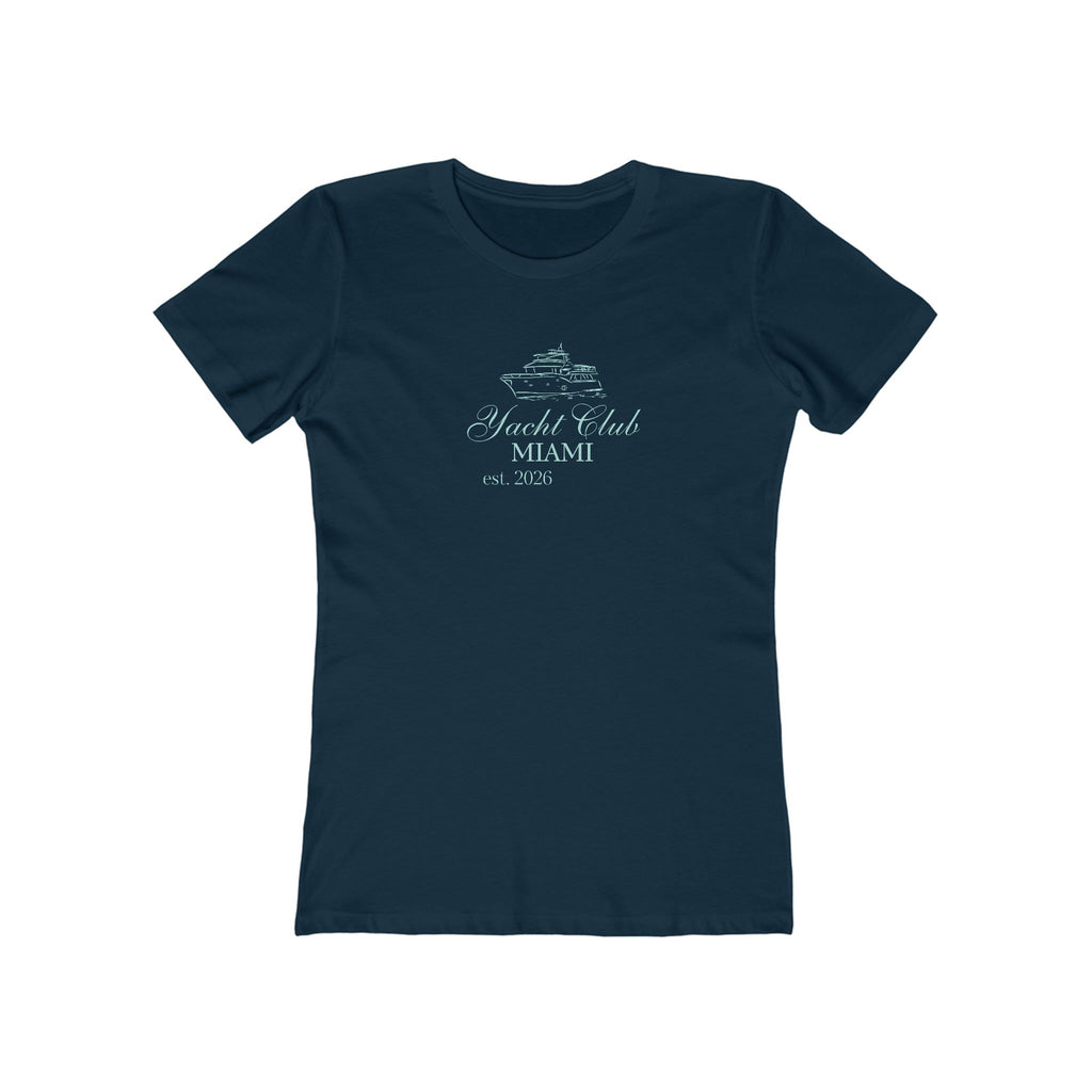 Vintage Miami Yacht Club Graphic Tee — Women's Boyfriend Fit