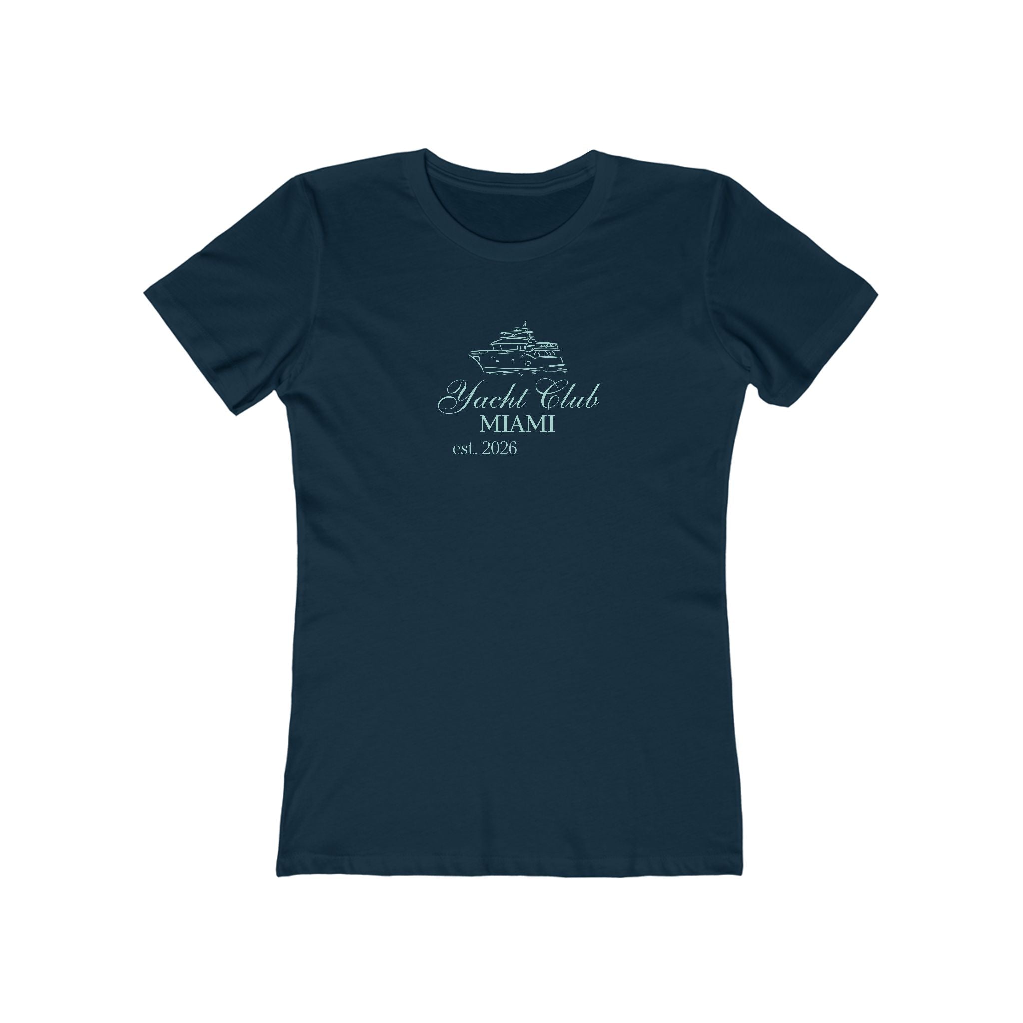 Vintage Miami Yacht Club Graphic Tee — Women's Boyfriend Fit