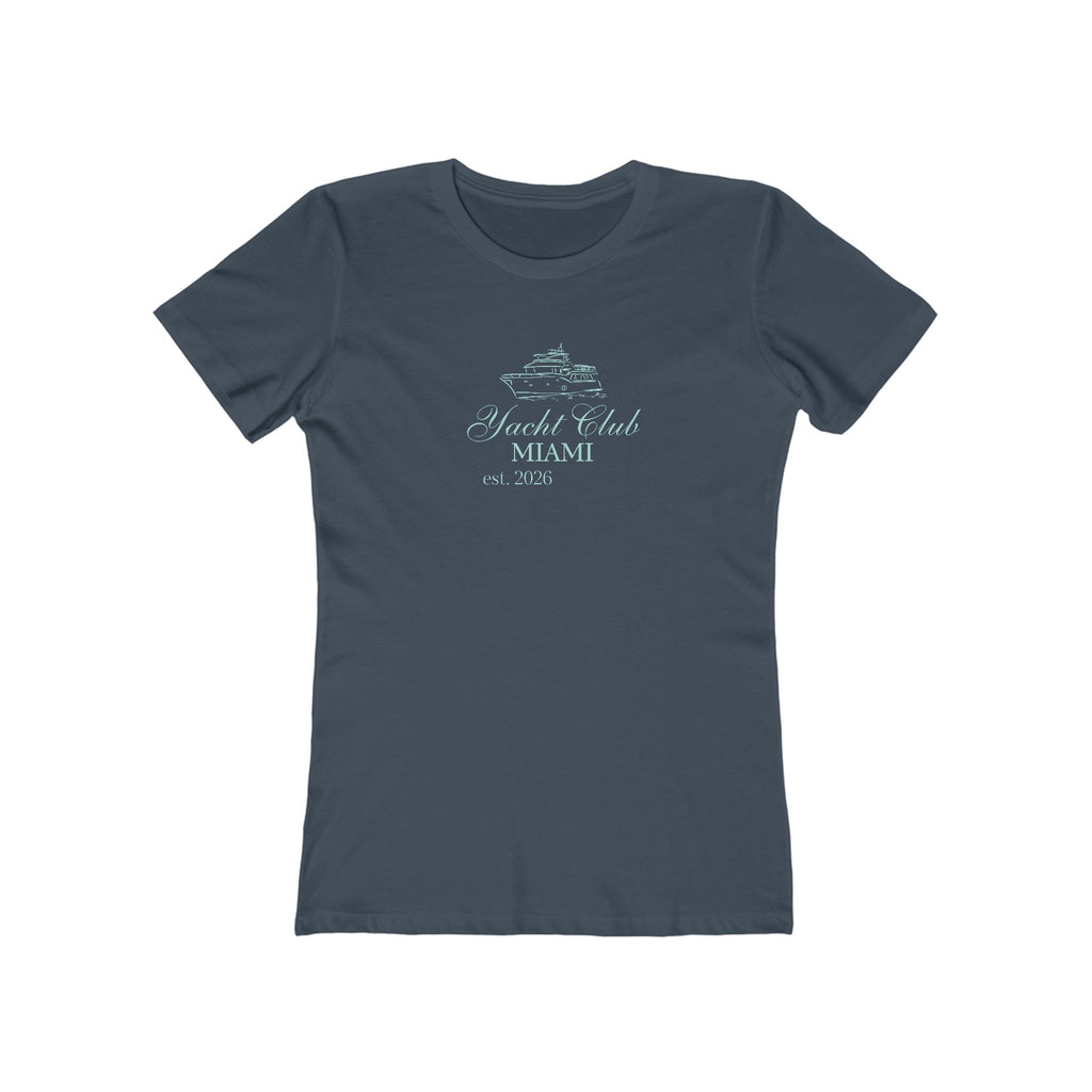 Vintage Miami Yacht Club Graphic Tee — Women's Boyfriend Fit