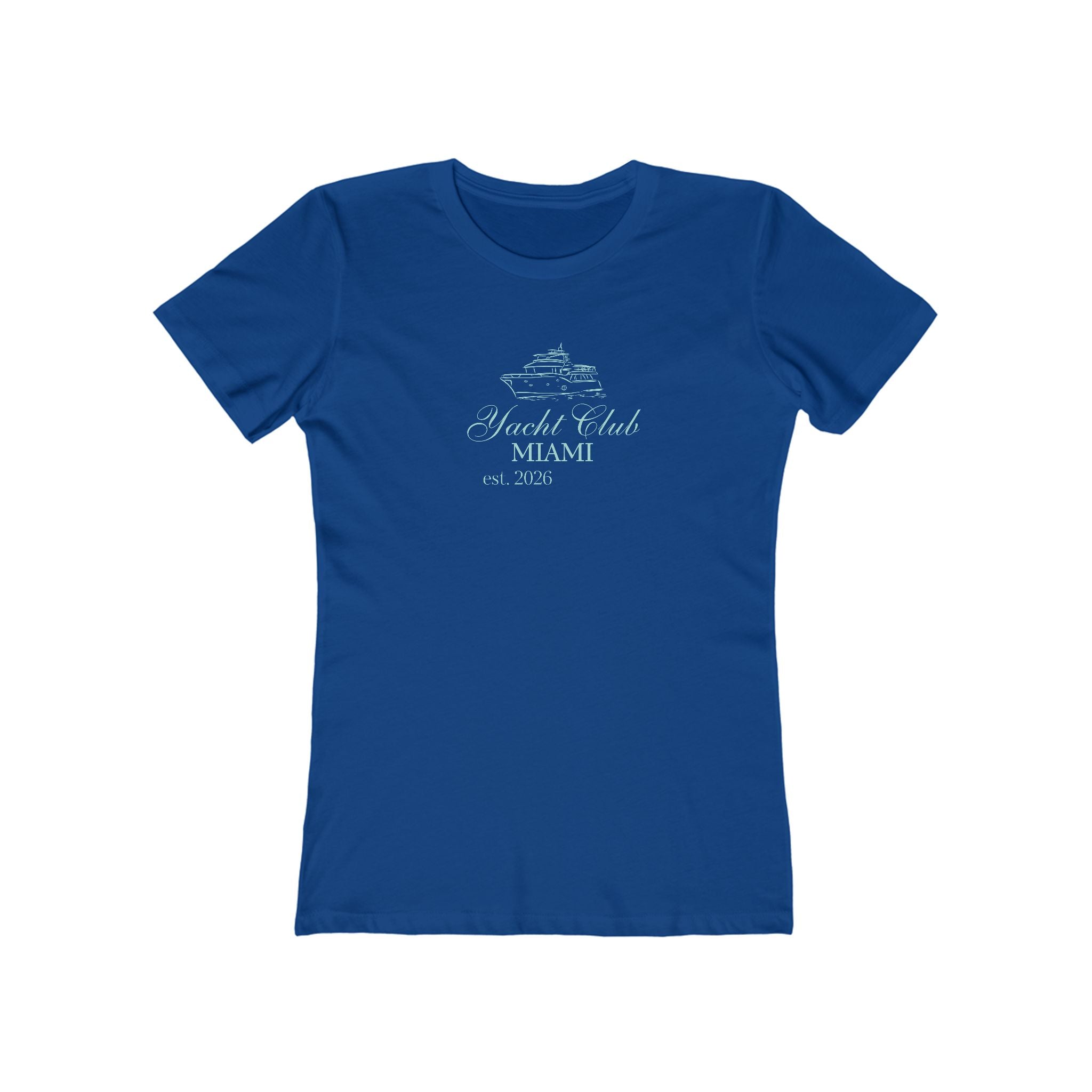 Vintage Miami Yacht Club Graphic Tee — Women's Boyfriend Fit