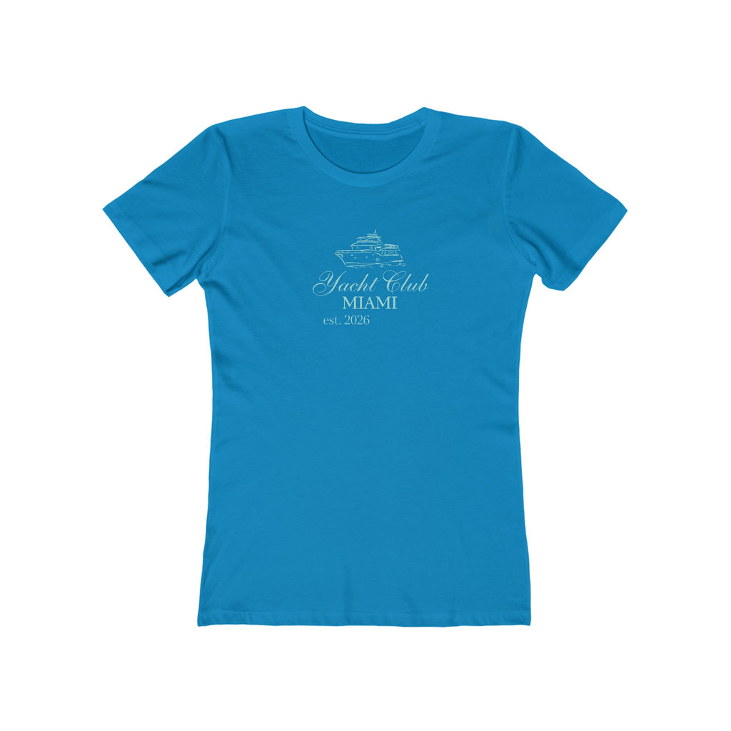 Vintage Miami Yacht Club Graphic Tee — Women's Boyfriend Fit