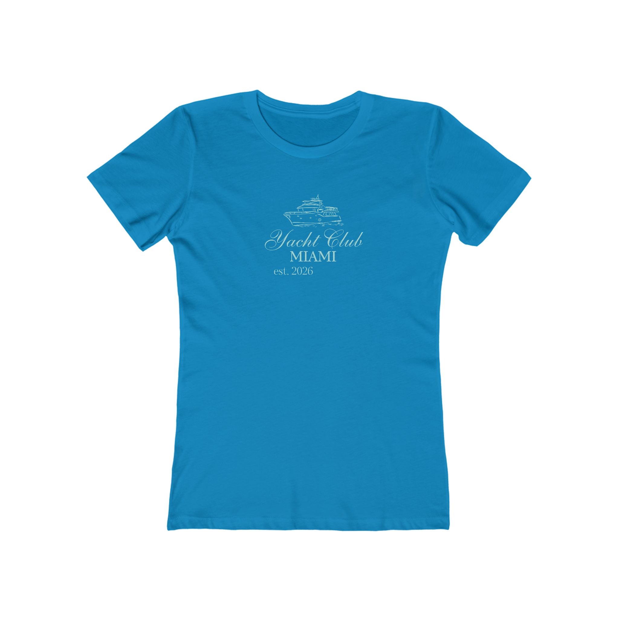 Vintage Miami Yacht Club Graphic Tee — Women's Boyfriend Fit