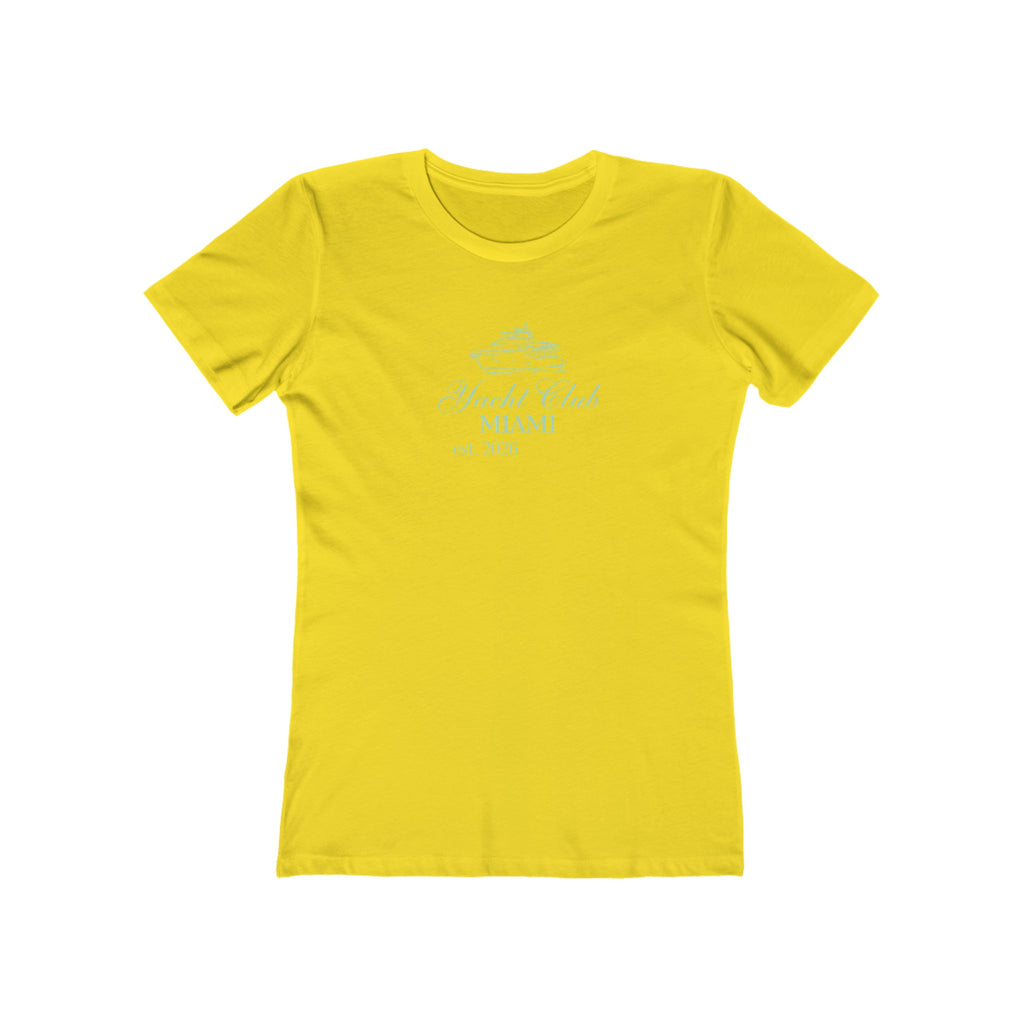 Vintage Miami Yacht Club Graphic Tee — Women's Boyfriend Fit