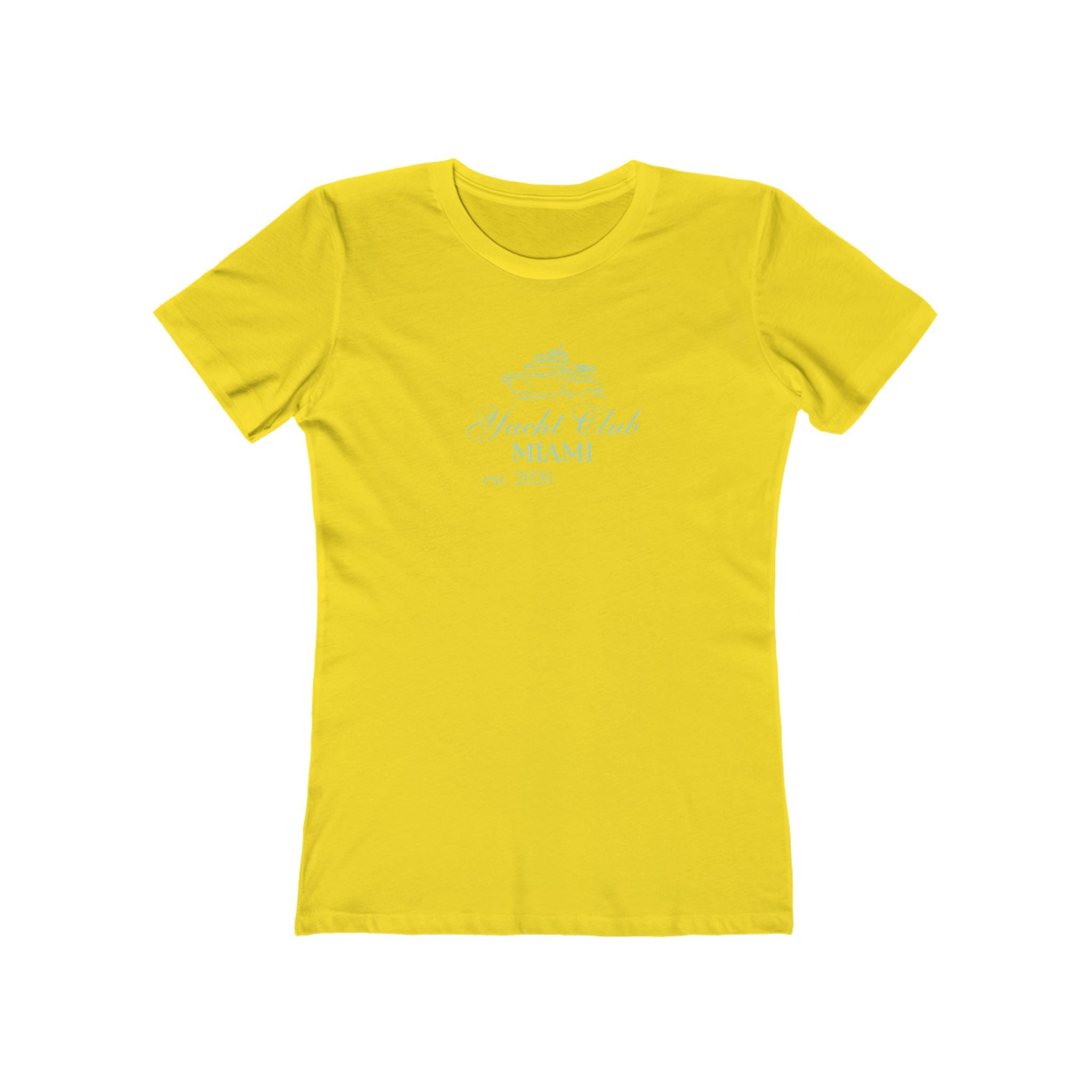 Vintage Miami Yacht Club Graphic Tee — Women's Boyfriend Fit