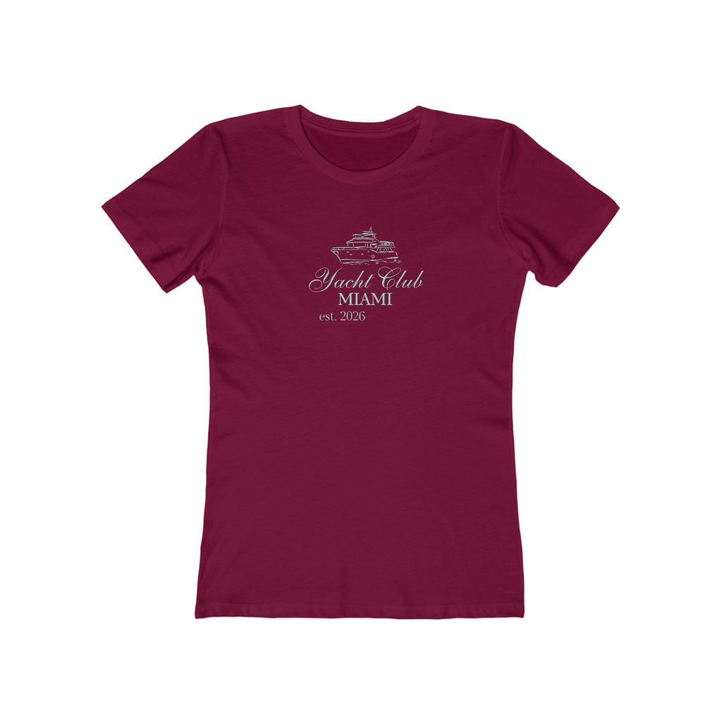 Vintage Miami Yacht Club Graphic Tee — Women's Boyfriend Fit