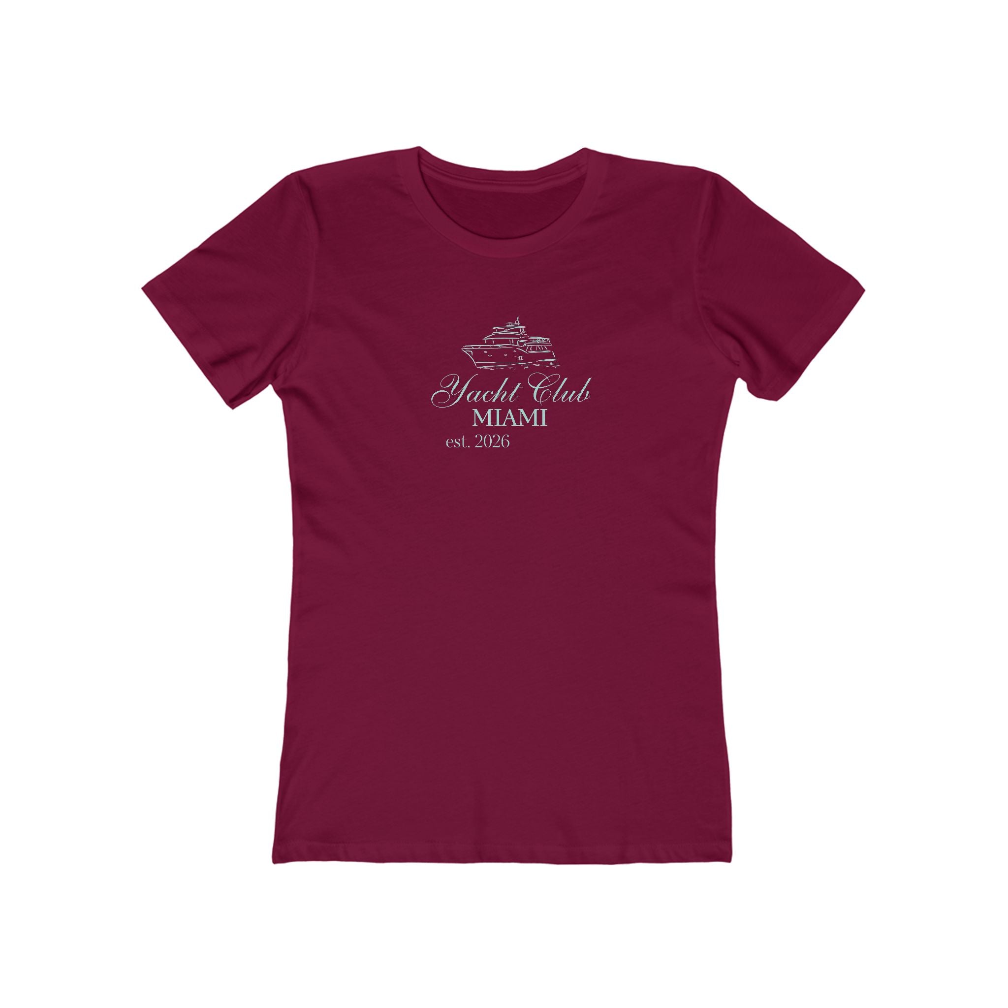 Vintage Miami Yacht Club Graphic Tee — Women's Boyfriend Fit