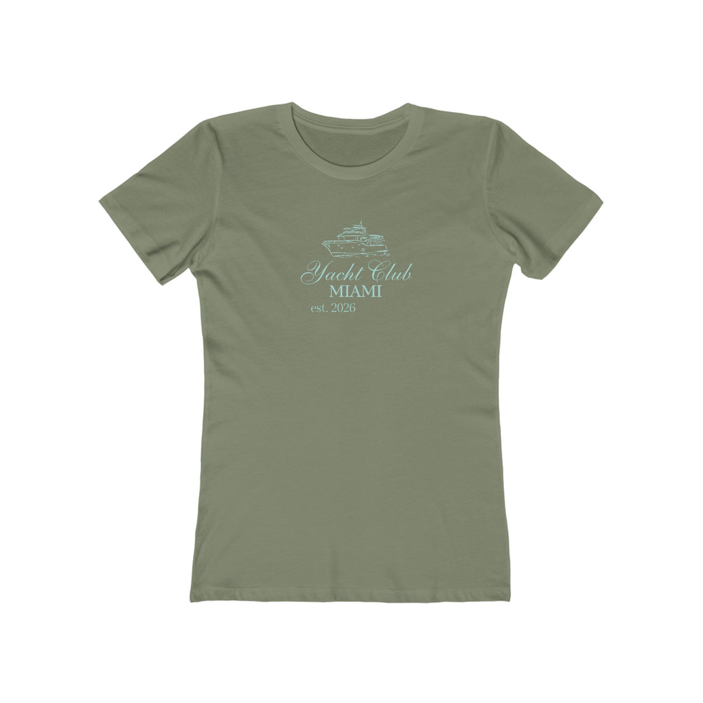 Vintage Miami Yacht Club Graphic Tee — Women's Boyfriend Fit