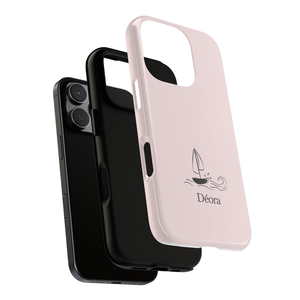 Sailboat Phone Case – 'Déora' Minimal Nautical Protective Case