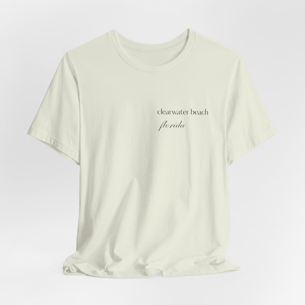 Clearwater Beach Florida Palm Tree Tee — Minimal Coastal Vacation T-Shirt