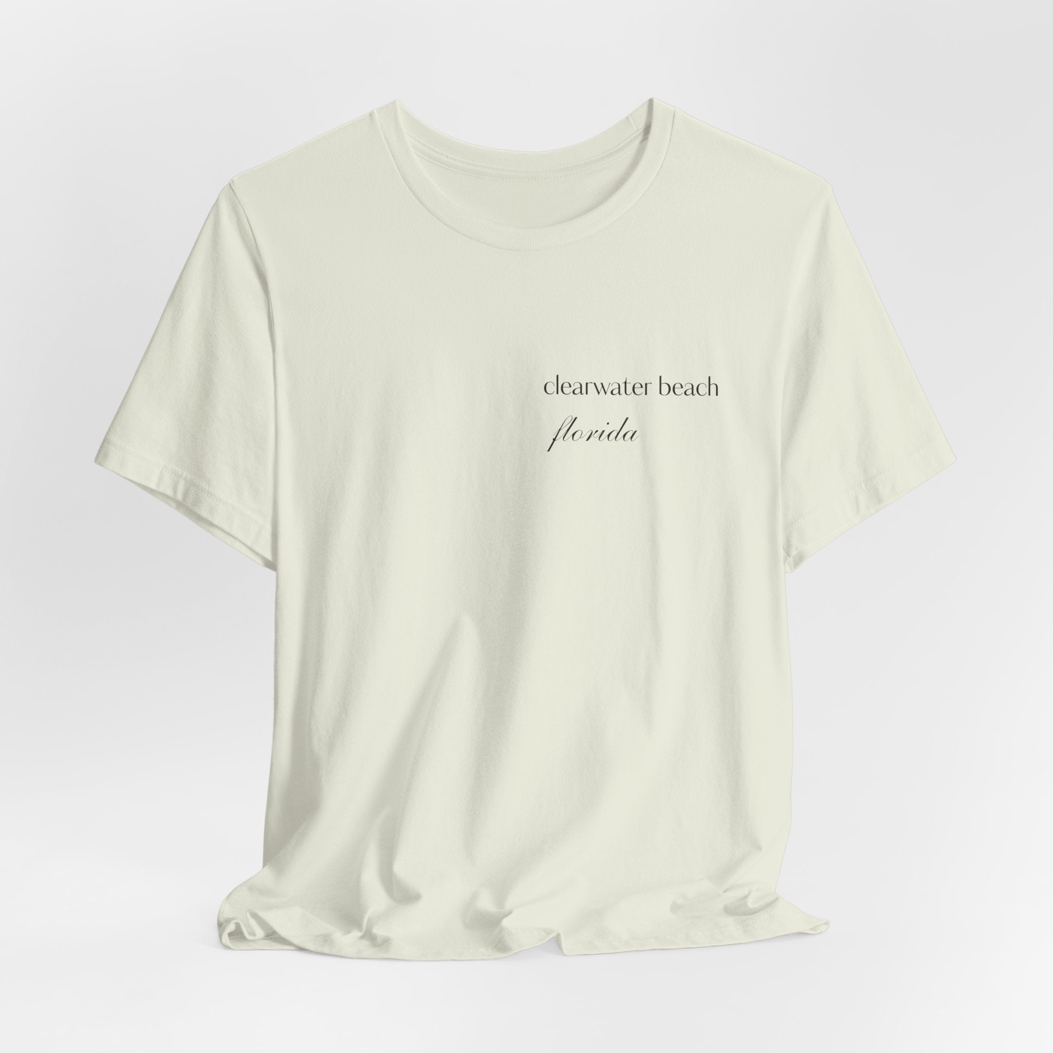 Clearwater Beach Florida Palm Tree Tee — Minimal Coastal Vacation T-Shirt
