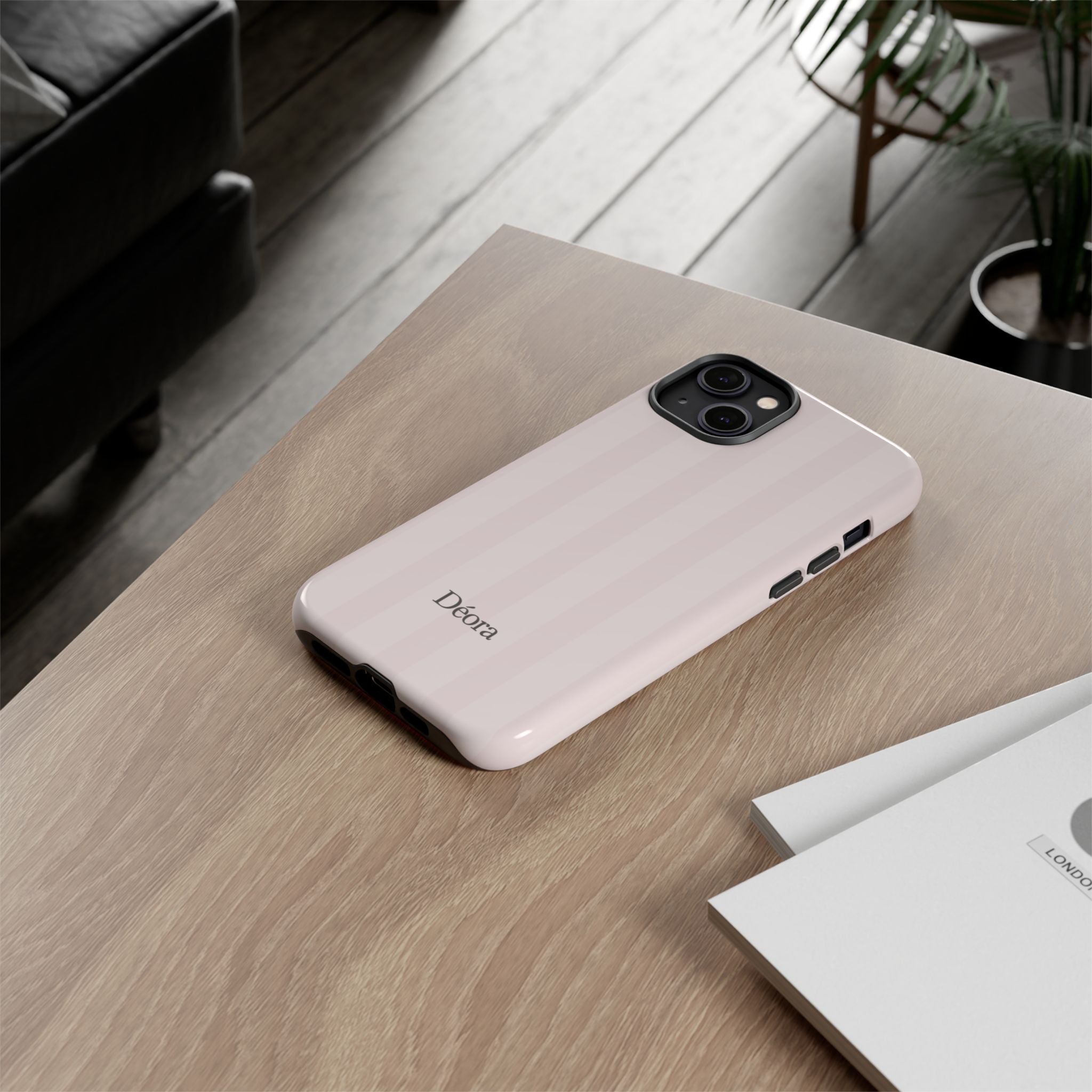 Tough Cases — Slim Protective Phone Case (Pastel Pink Stripe)