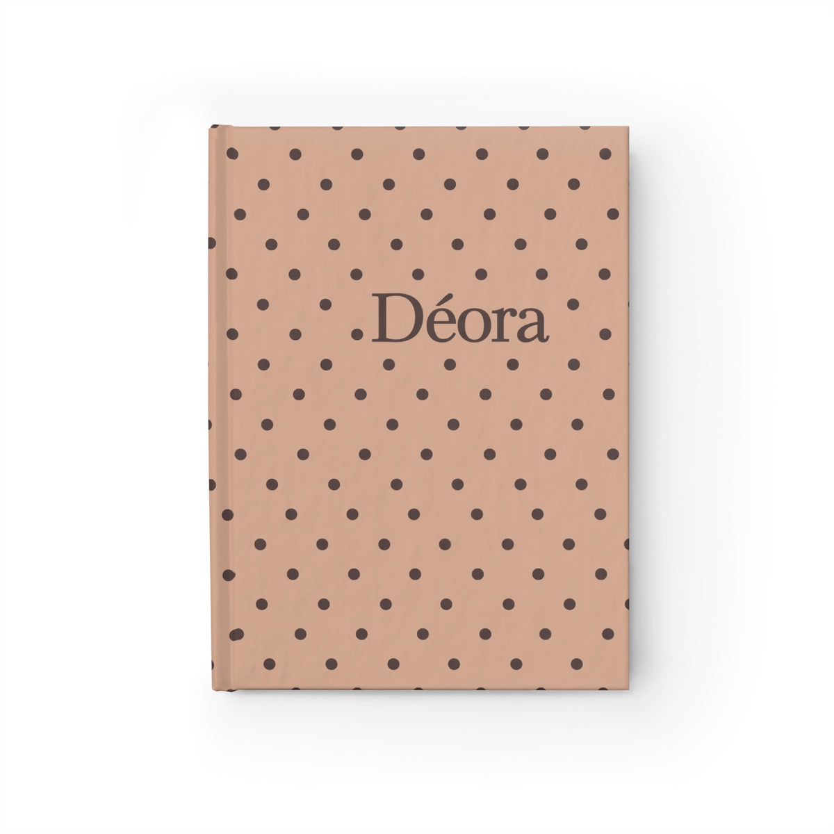 Polka Dot Personalized Journal — 'Déora' Ruled Notebook