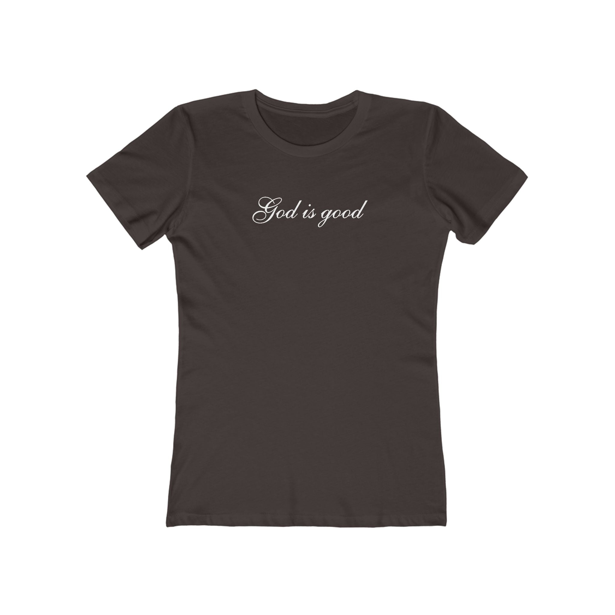 God Is Good Women's Boyfriend Tee – Faith-Based Casual Crewneck