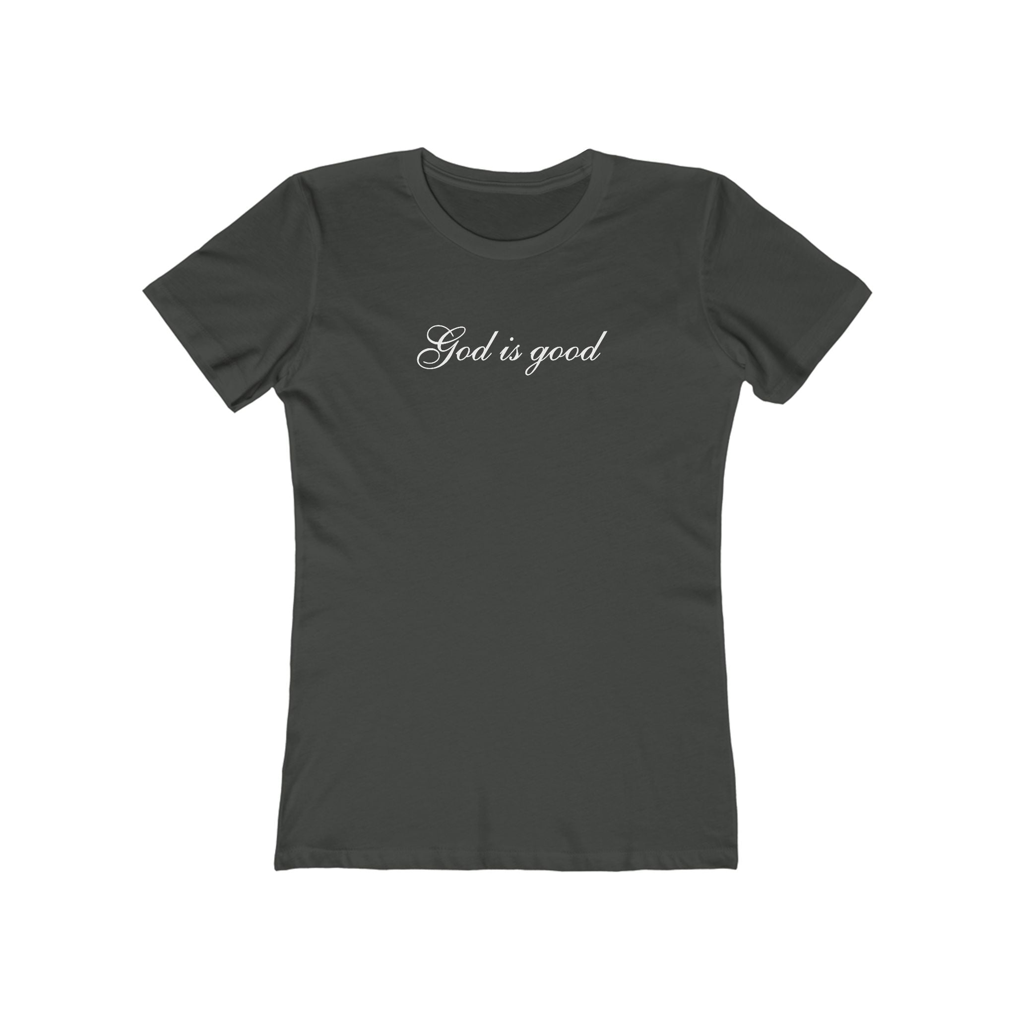 God Is Good Women's Boyfriend Tee – Faith-Based Casual Crewneck