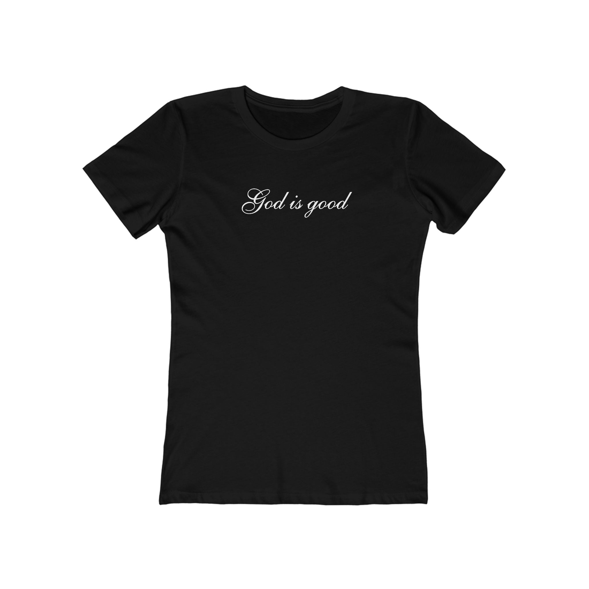 God Is Good Women's Boyfriend Tee – Faith-Based Casual Crewneck