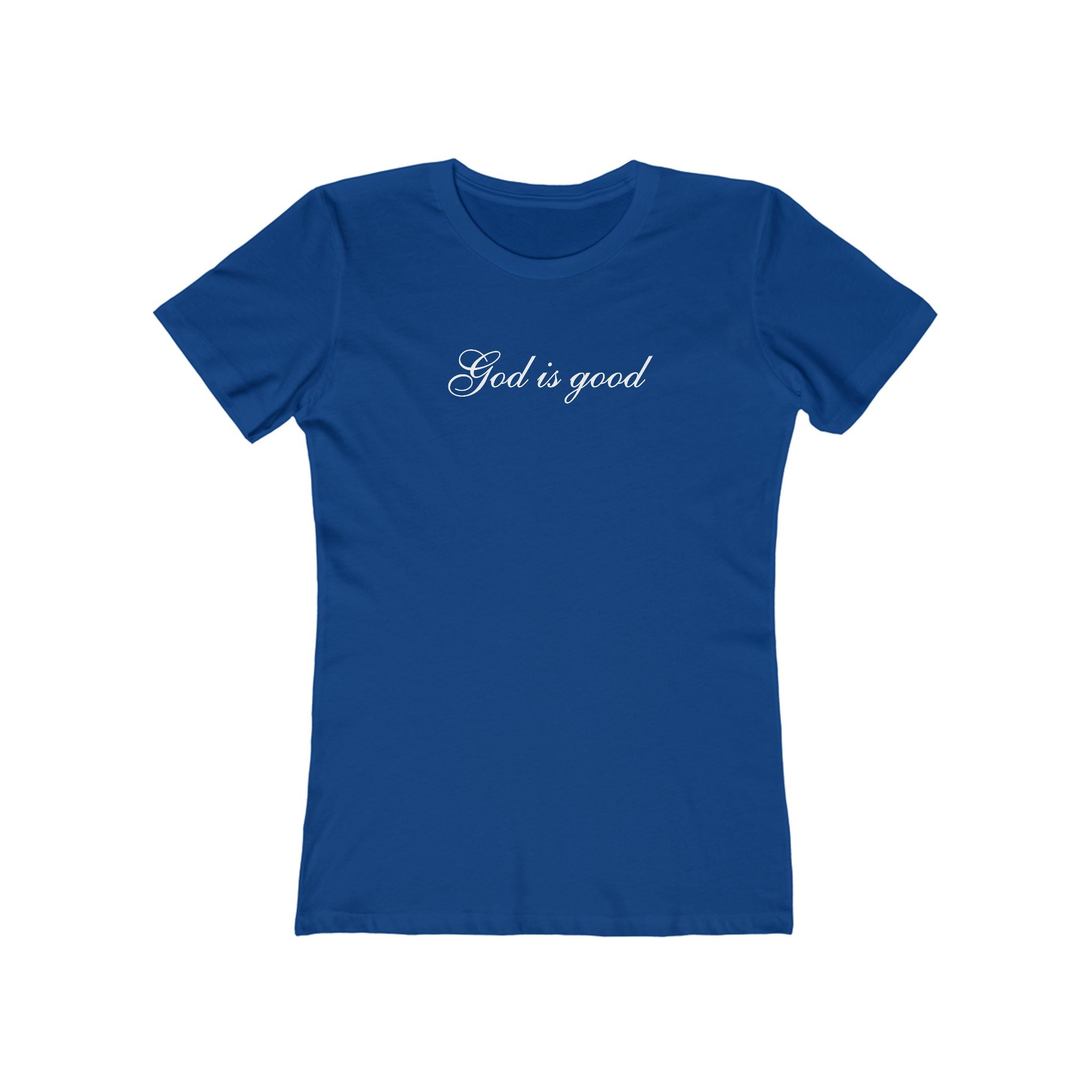 God Is Good Women's Boyfriend Tee – Faith-Based Casual Crewneck