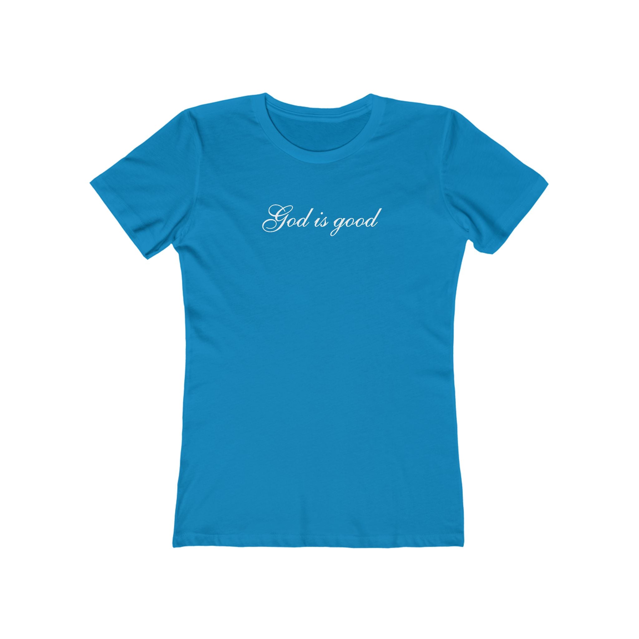 God Is Good Women's Boyfriend Tee – Faith-Based Casual Crewneck