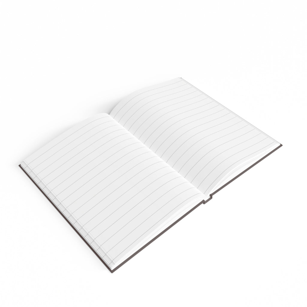 Déora Polka Dot Ruled Journal — Brown Hardcover Lined Notebook